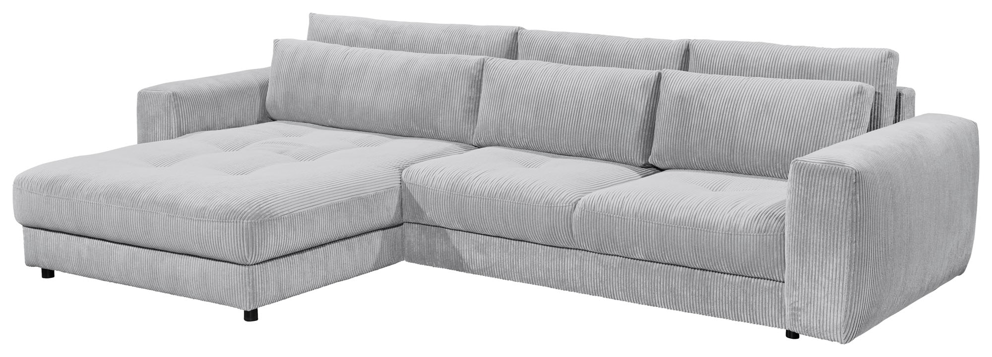 ED EXCITING DESIGN Ecksofa »Barura L-Form«, mit 3 Nierenkissen
