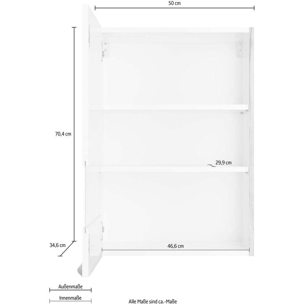 OPTIFIT Glashängeschrank »Aken«