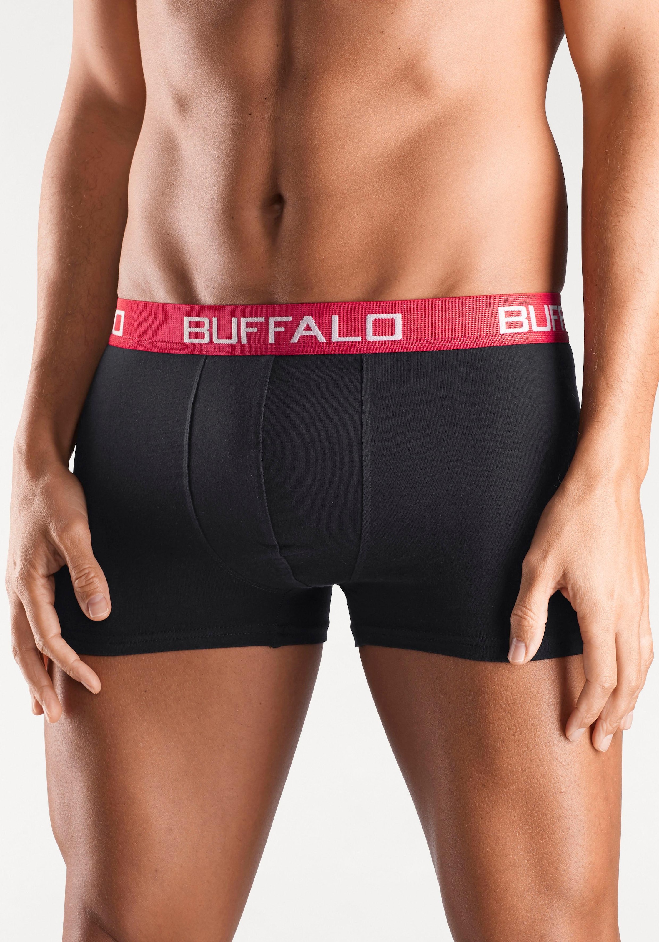 Buffalo Boxer »Boxershorts für Herren«, (Packung, 4 St.), aus Baumwoll-Mix