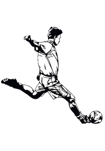 Wall-Art Wandtattoo »Fußball Aufkleber Kicker 0...