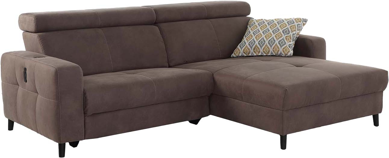 Thumbnail - Jockenhöfer Gruppe Ecksofa "Doppio L-Form, B: 247 cm, mit elektr. Relaxfunktion und" Kopfteilverstellung, USB-Anschluss,...