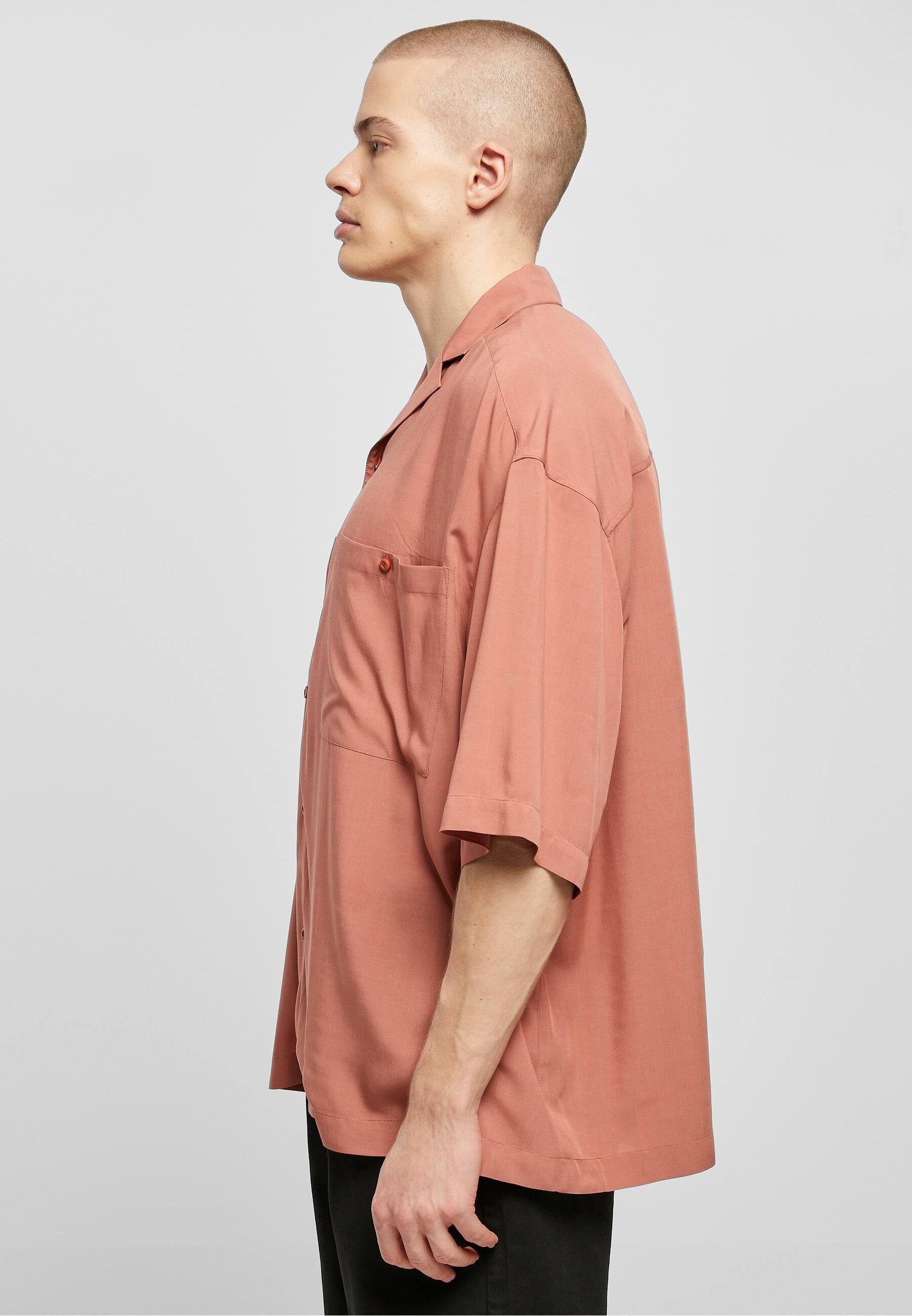 URBAN CLASSICS Langarmhemd »Urban Classics Herren Oversized Resort Shirt«, (1 tlg.)