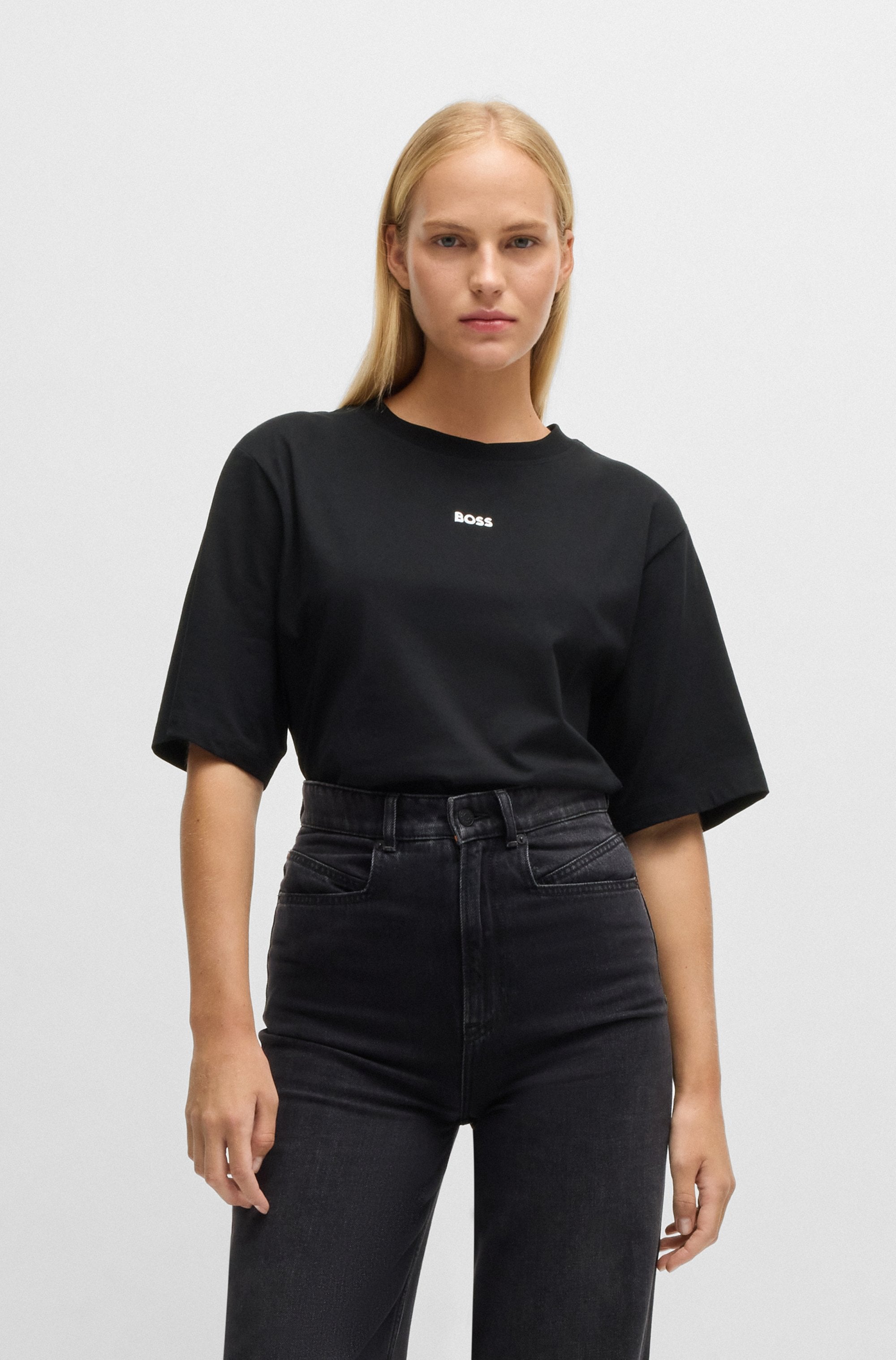 BOSS ORANGE T-Shirt "Enis Premium Damenmode", mit weiten Ärmeln günstig online kaufen