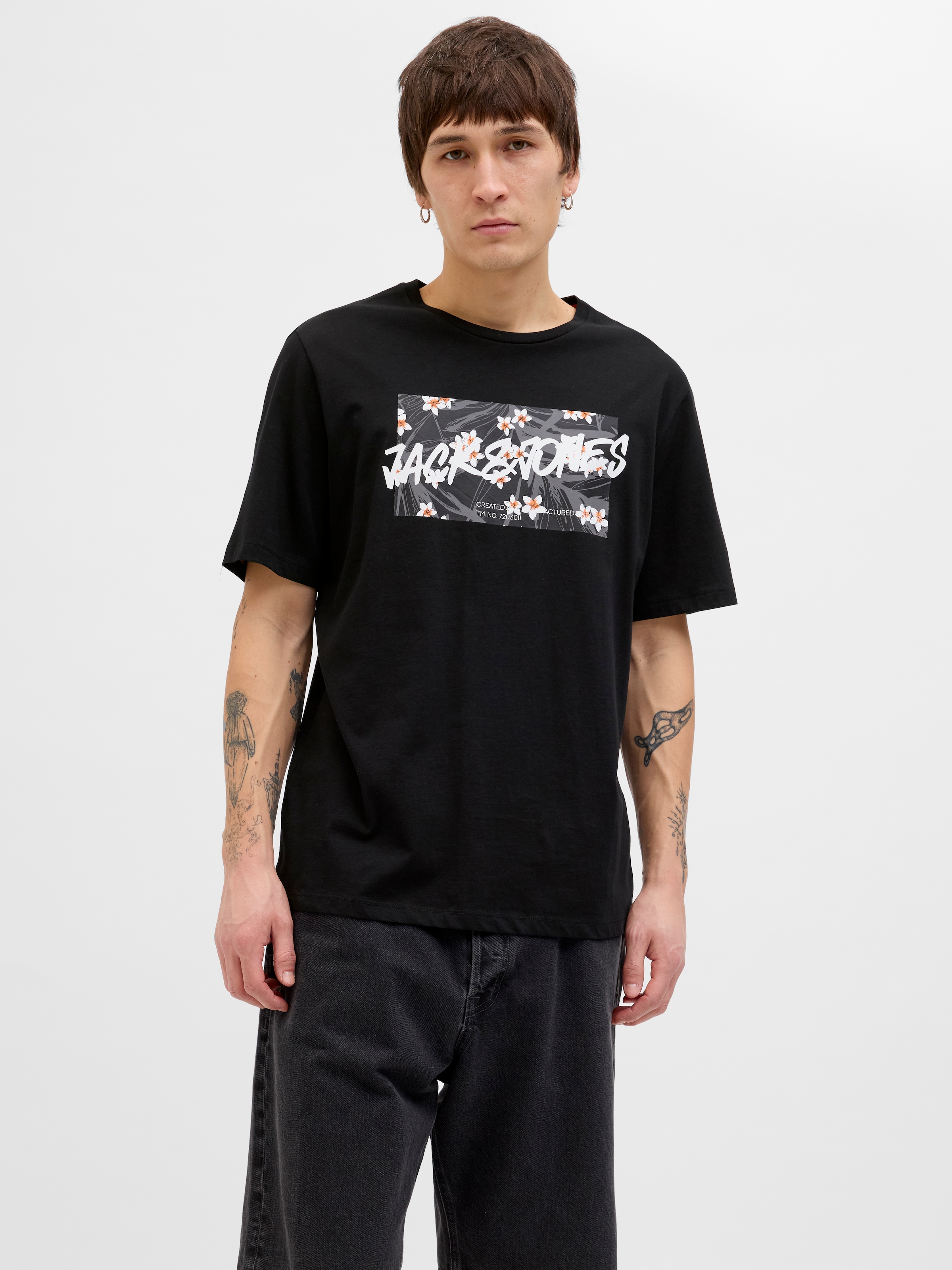 Jack & Jones Print-Shirt "JJHAWAII SHAPE TEE SS CREW NECK" günstig online kaufen
