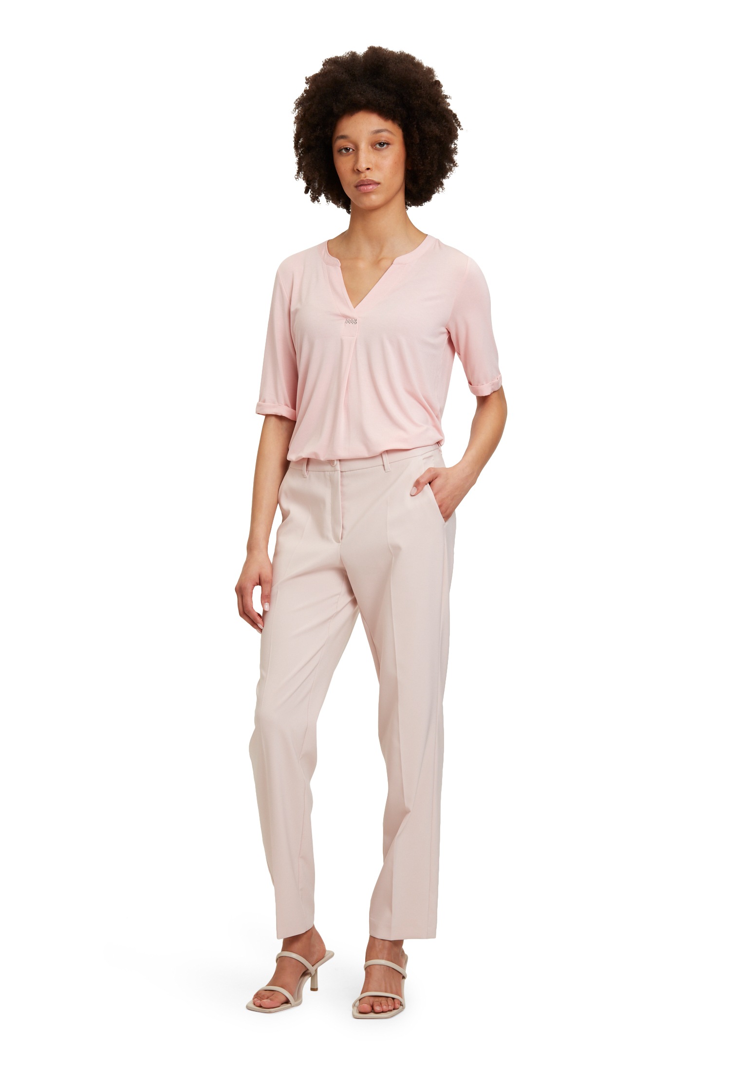 Betty Barclay Kurzarmshirt »Betty Barclay Damen Blusenshirt mit Kragen«, (1 tlg.), Hotfix