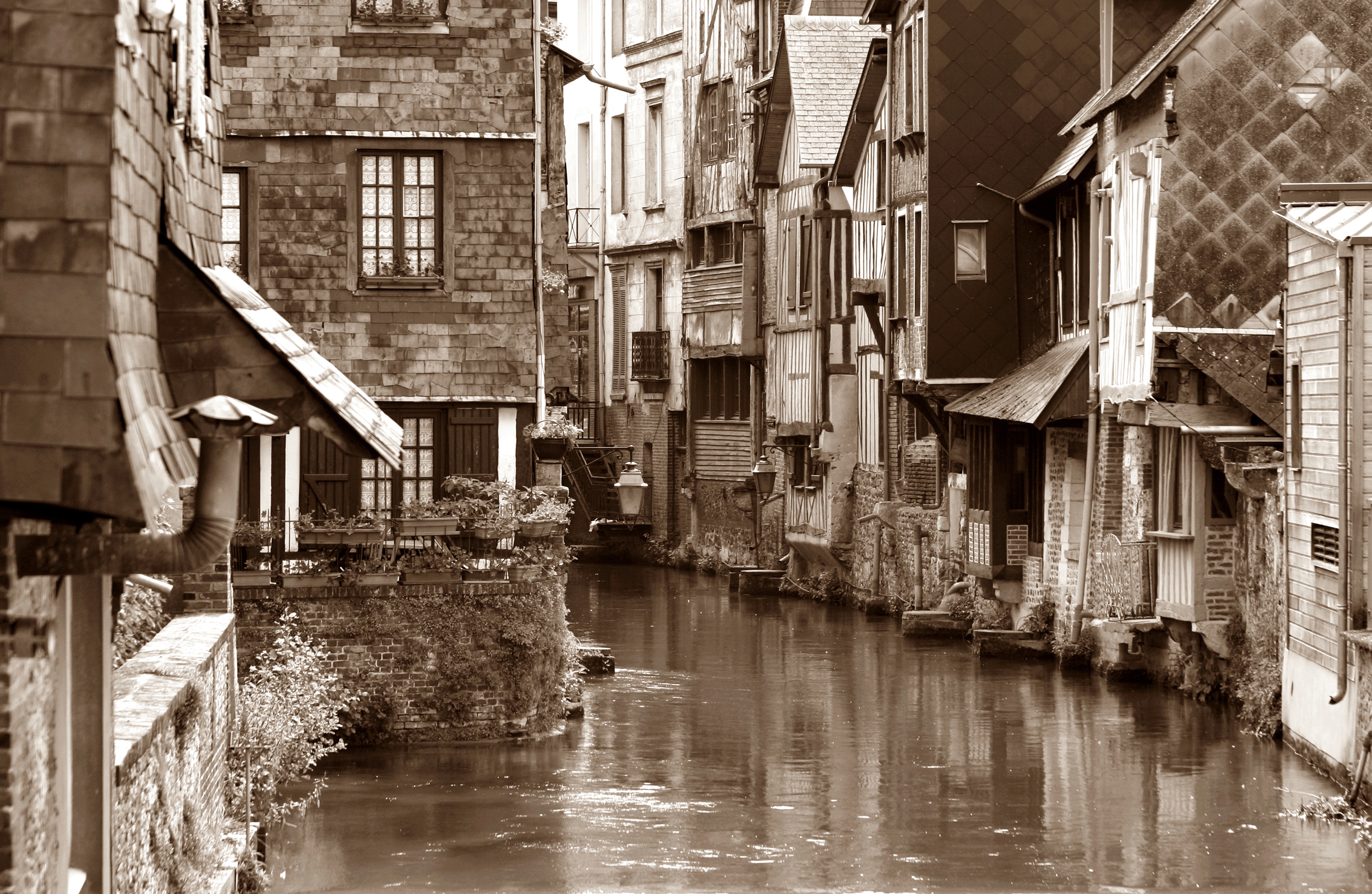 Papermoon Fototapete "Venedig Sepia"