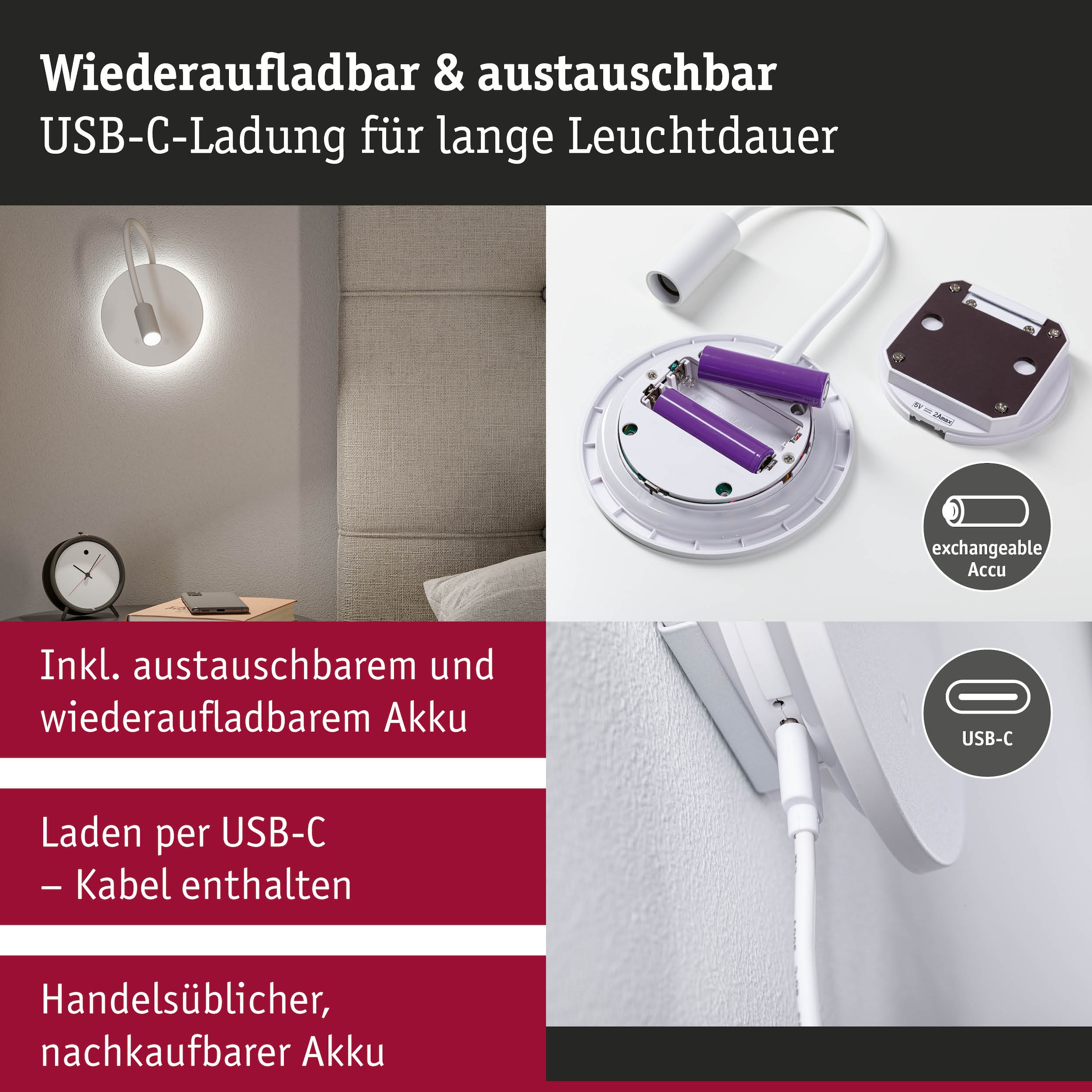 Paulmann LED Wandleuchte »Miora 1,3W« LED-Modul 1 Stk. Dimmbar