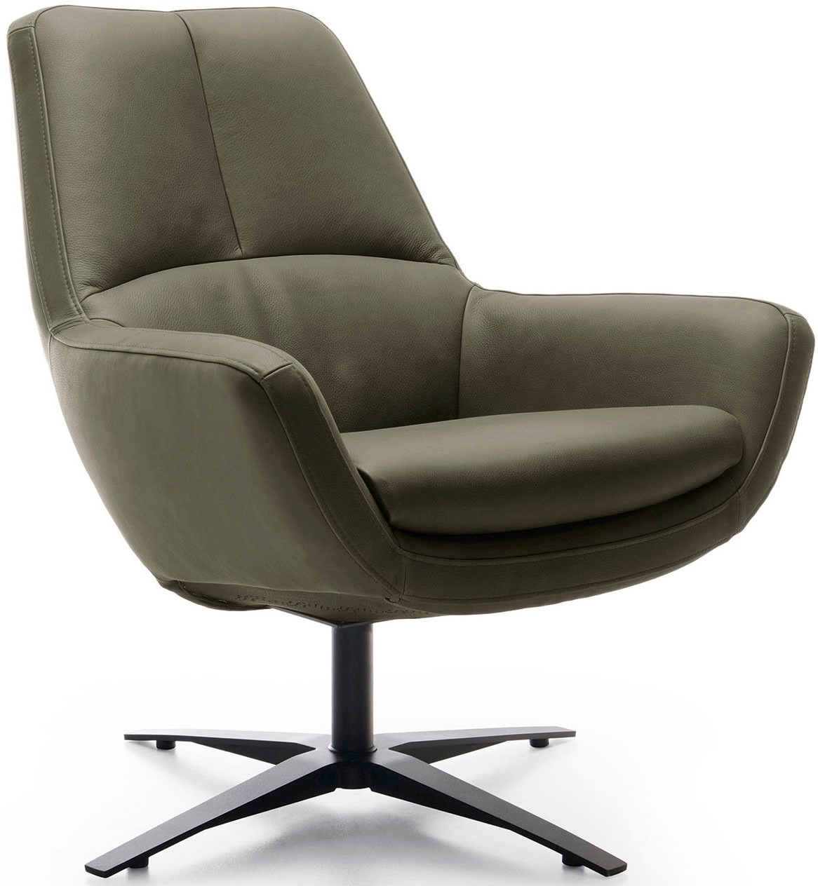 BETYPE Be Organic Standard Back Swivel Armchair Green 2