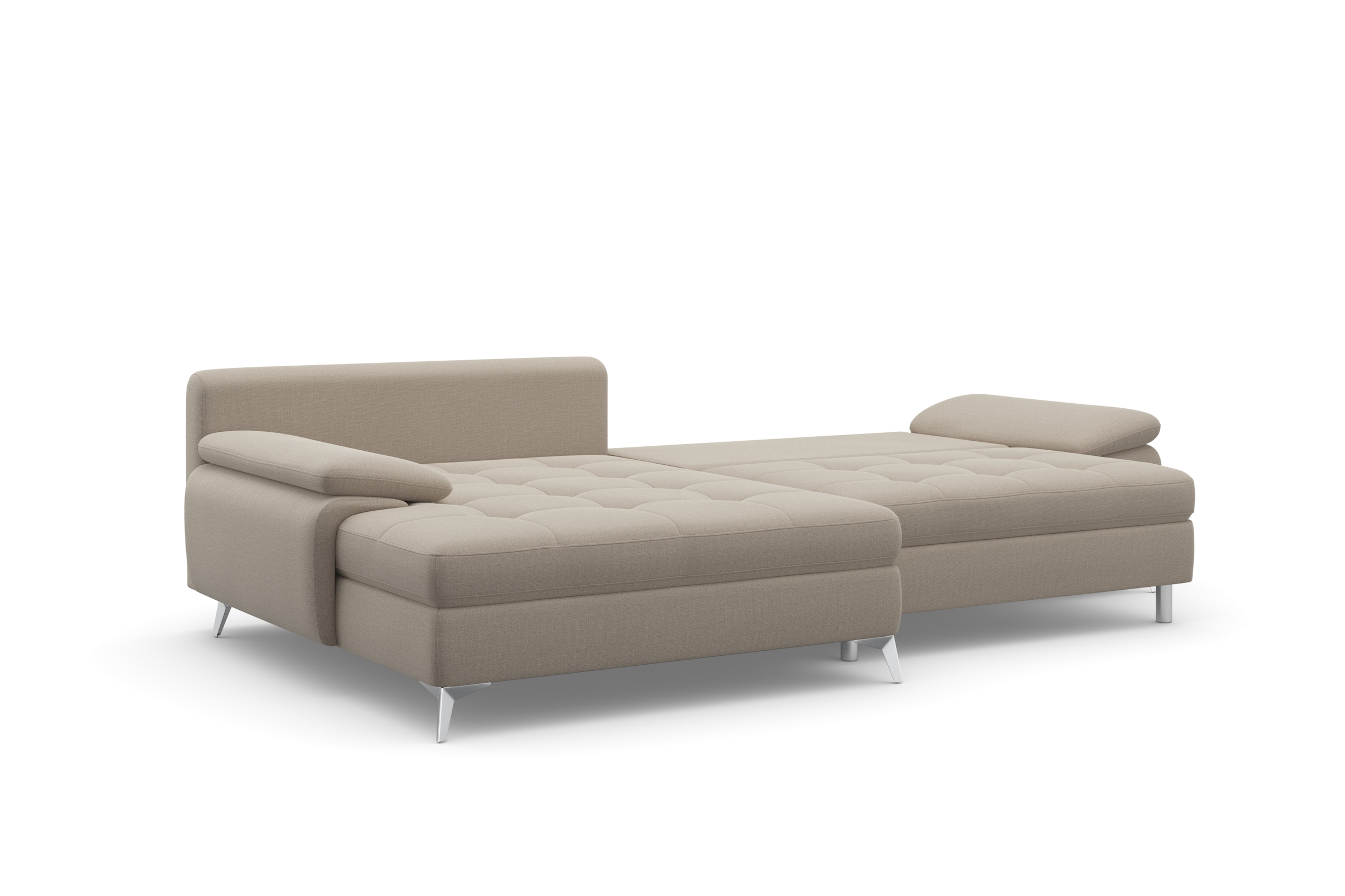 sit&more Ecksofa »Latigo L-Form«, mit Mega-Recamiere, wahlweise mit Bettfunktion und Bettkasten