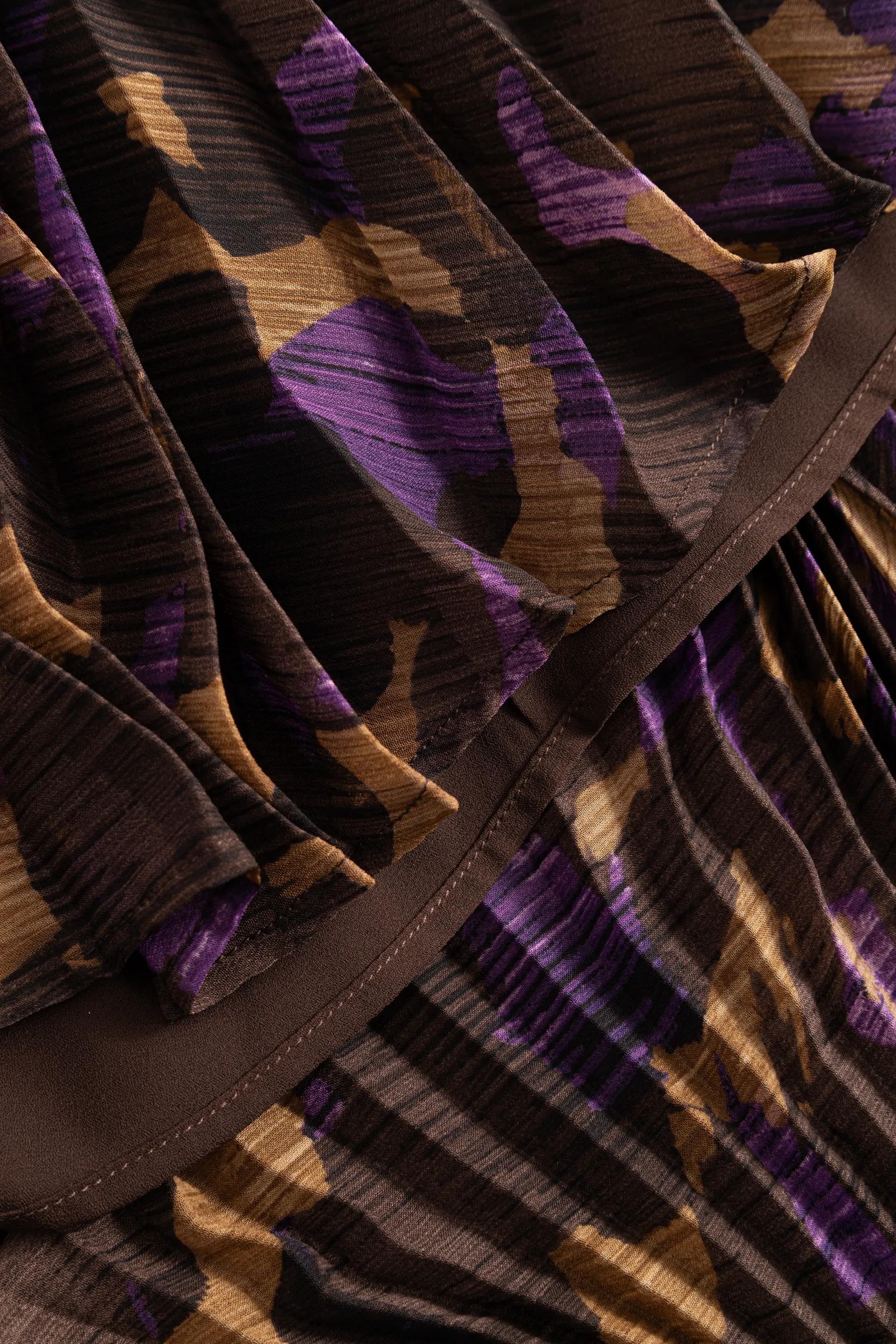 JOOP! Plisseerock »Salma« elastischer Bund, Aloover-Print