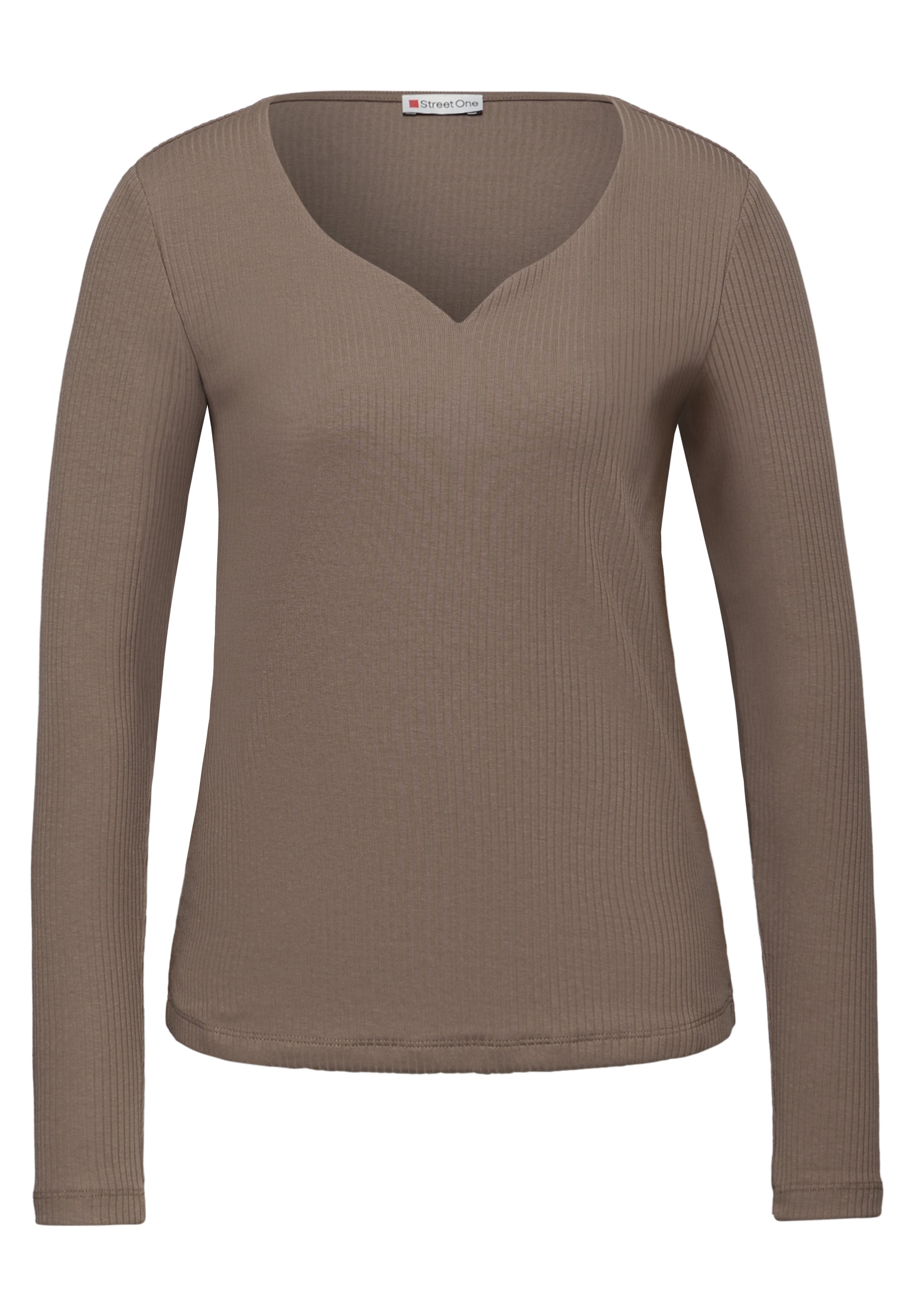 STREET ONE Langarmshirt im soften Baumwoll-Mix