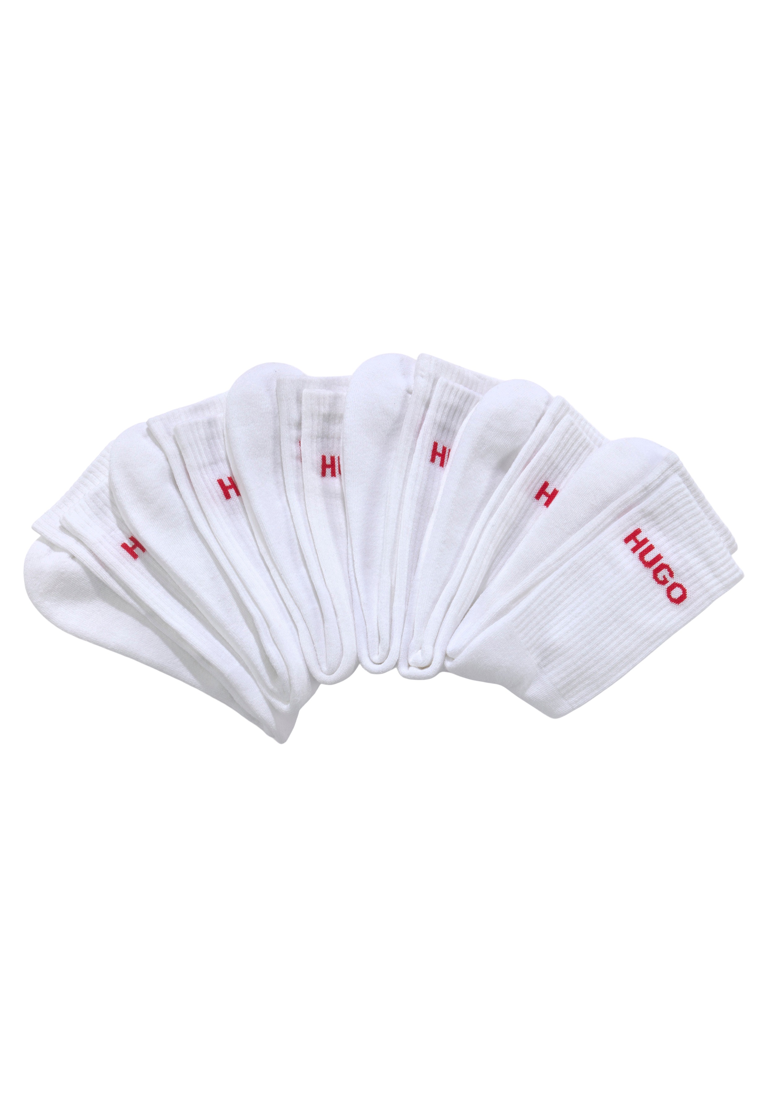 Thumbnail - HUGO Underwear Socken "6P QS RIB LOGO CC" Packung, 6er Pack, 6 Stk. tlg. mit eingestricktem HUGO Logo