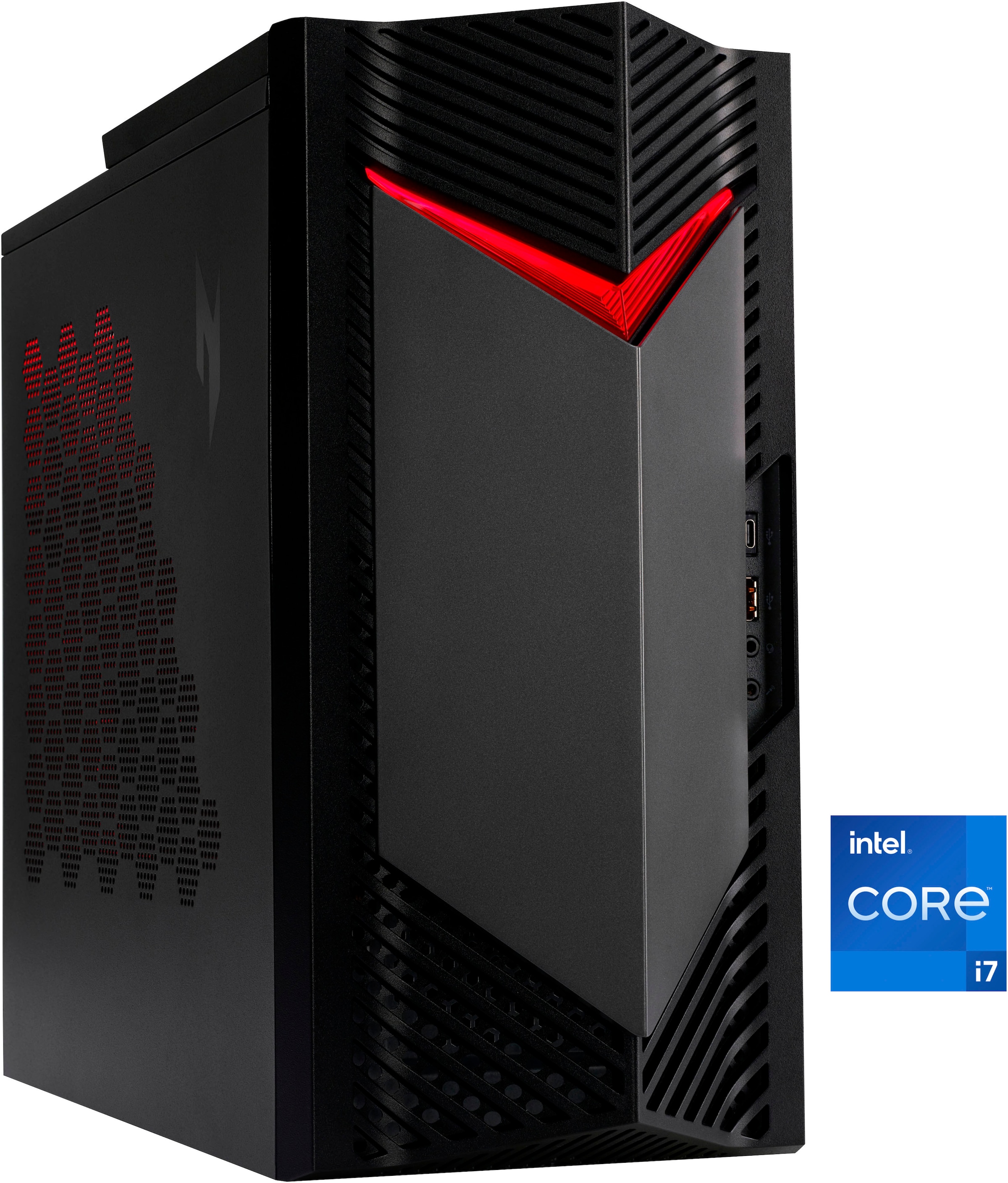 ACER Gaming-PC "Nitro 50 (N50-656)", Windows 11 Home,64bit, 32 GB RAM 1.000 GB SSD, schwarz, Desktop-PCs