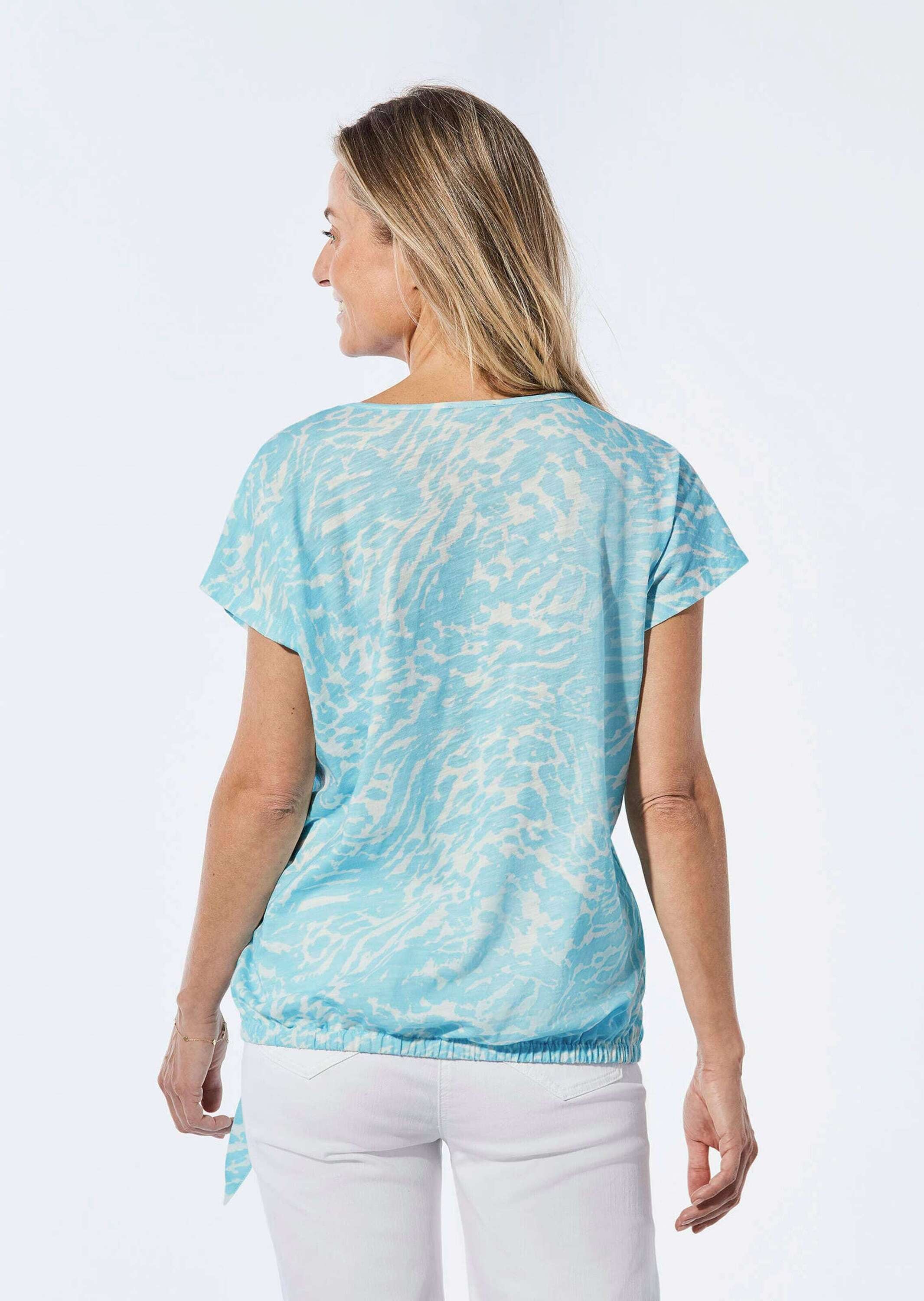 GOLDNER Kurzarmshirt »Kurzgröße Shirt mit U-Boot-Ausschnitt«