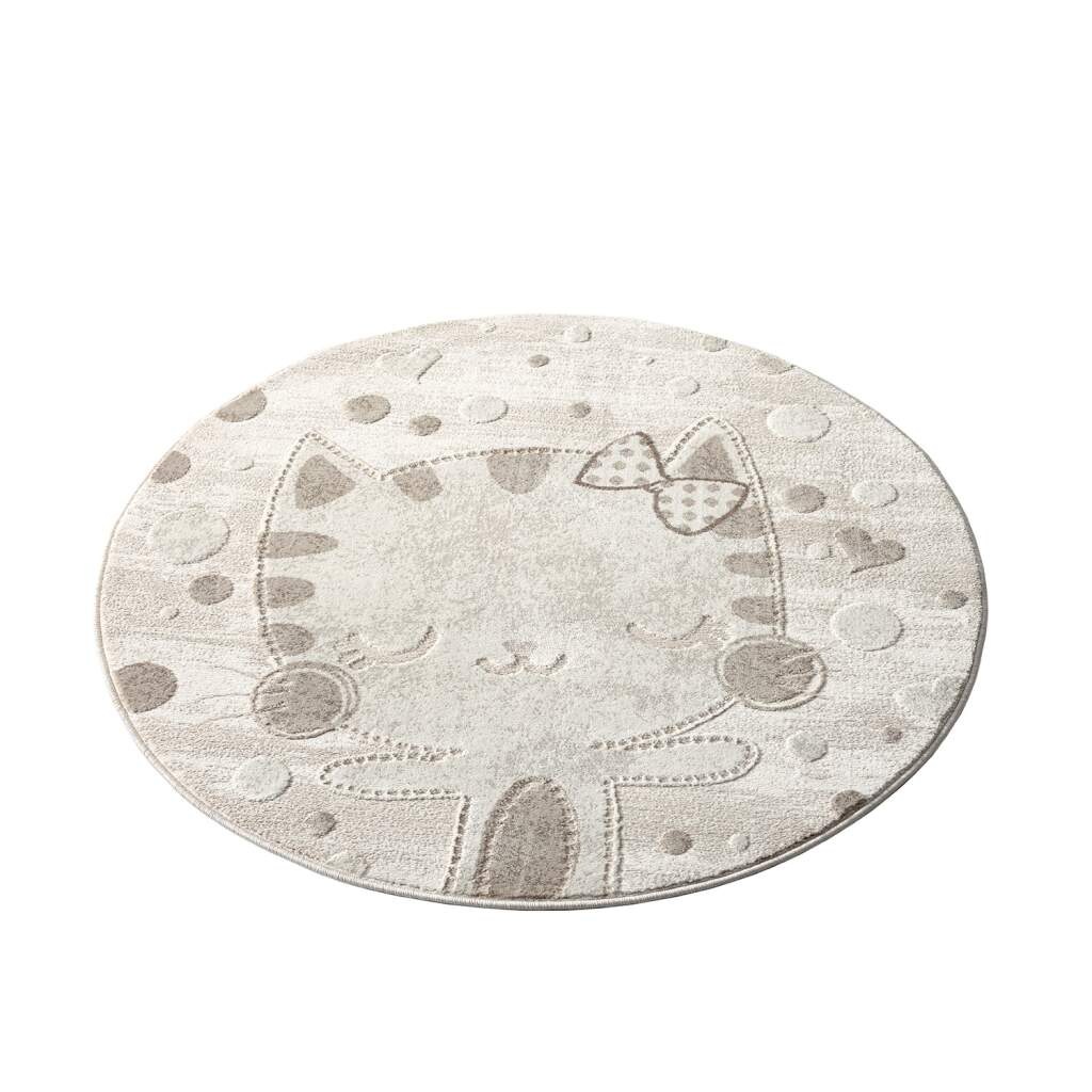 Carpet City Kinderteppich "MARA720" rund 11 mm Höhe Kinderzimmer, Kurzflor, günstig online kaufen