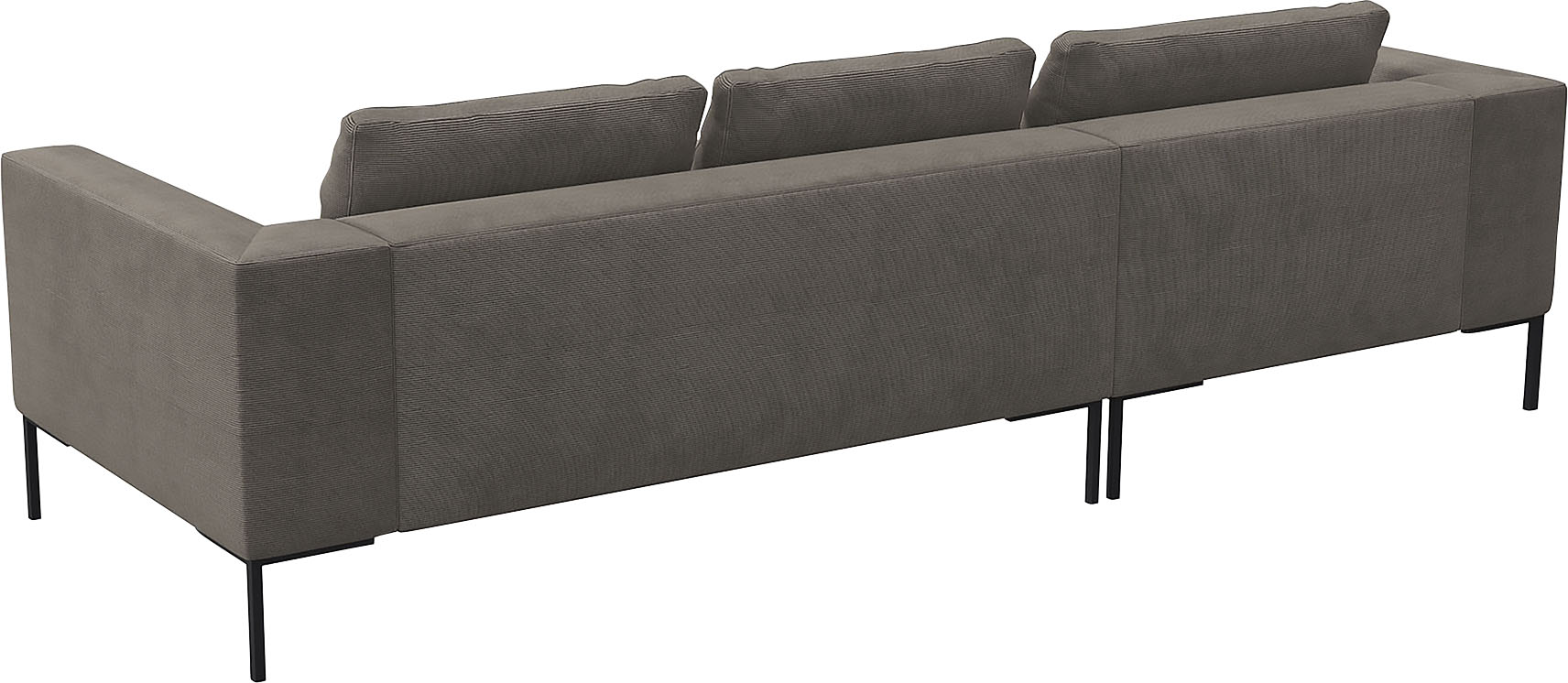 Thumbnail - FLEXLUX Ecksofa "Loano, toller Sitzkomfort, L-Form", modernes Sofa, frei im Raum stellbar, lose Kissen, Kaltschaum im Si...