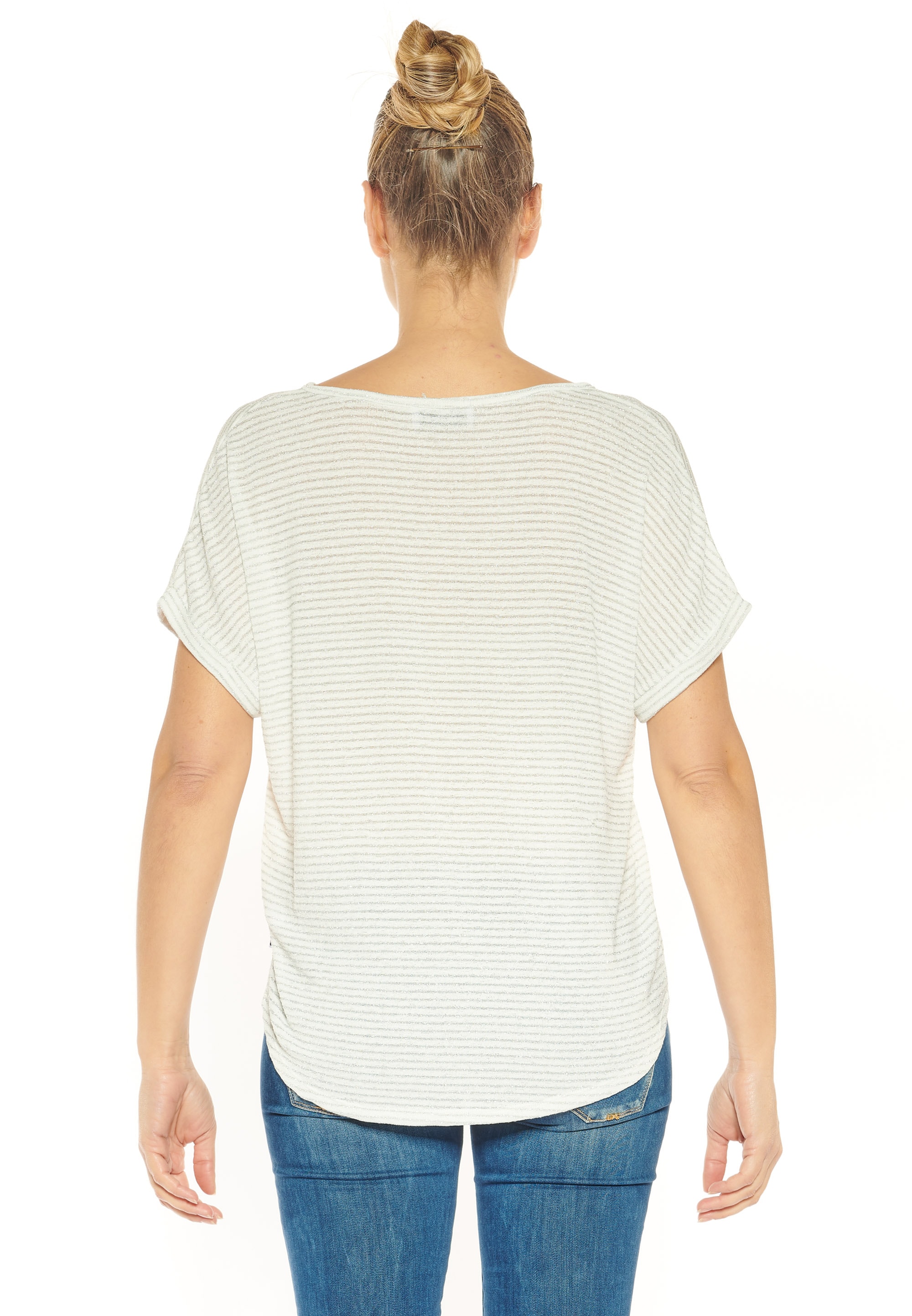 Le Temps Des Cerises T-Shirt »RITA«, mit femininem V-Ausschnitt
