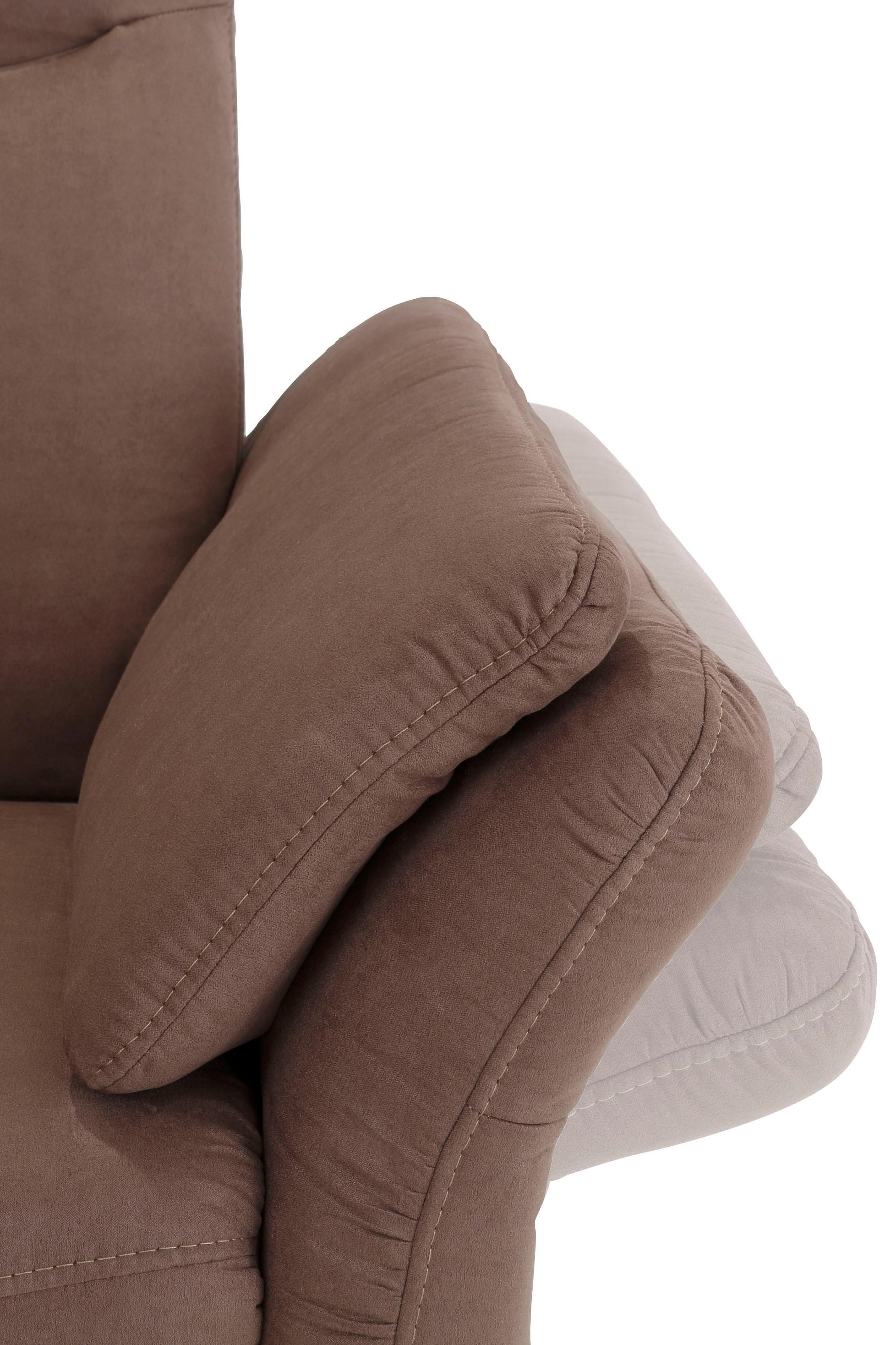 Home affaire Ecksofa »Tahoma L-Form«, mit Armlehnfunktion, wahlweise Bettfunktion, Schublade, Relaxfunktion