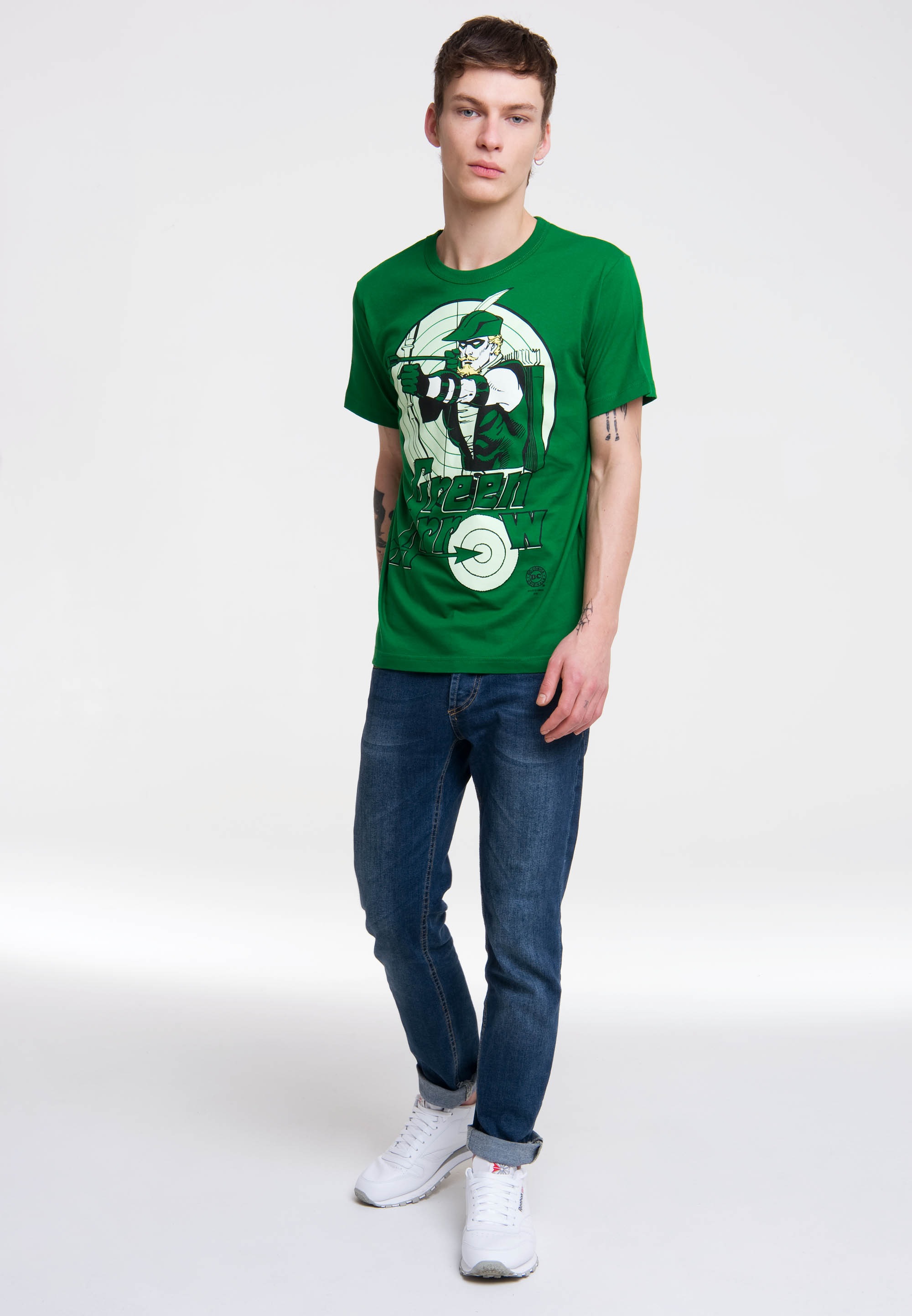 LOGOSHIRT T-Shirt "Green Arrow", mit coolem Print günstig online kaufen