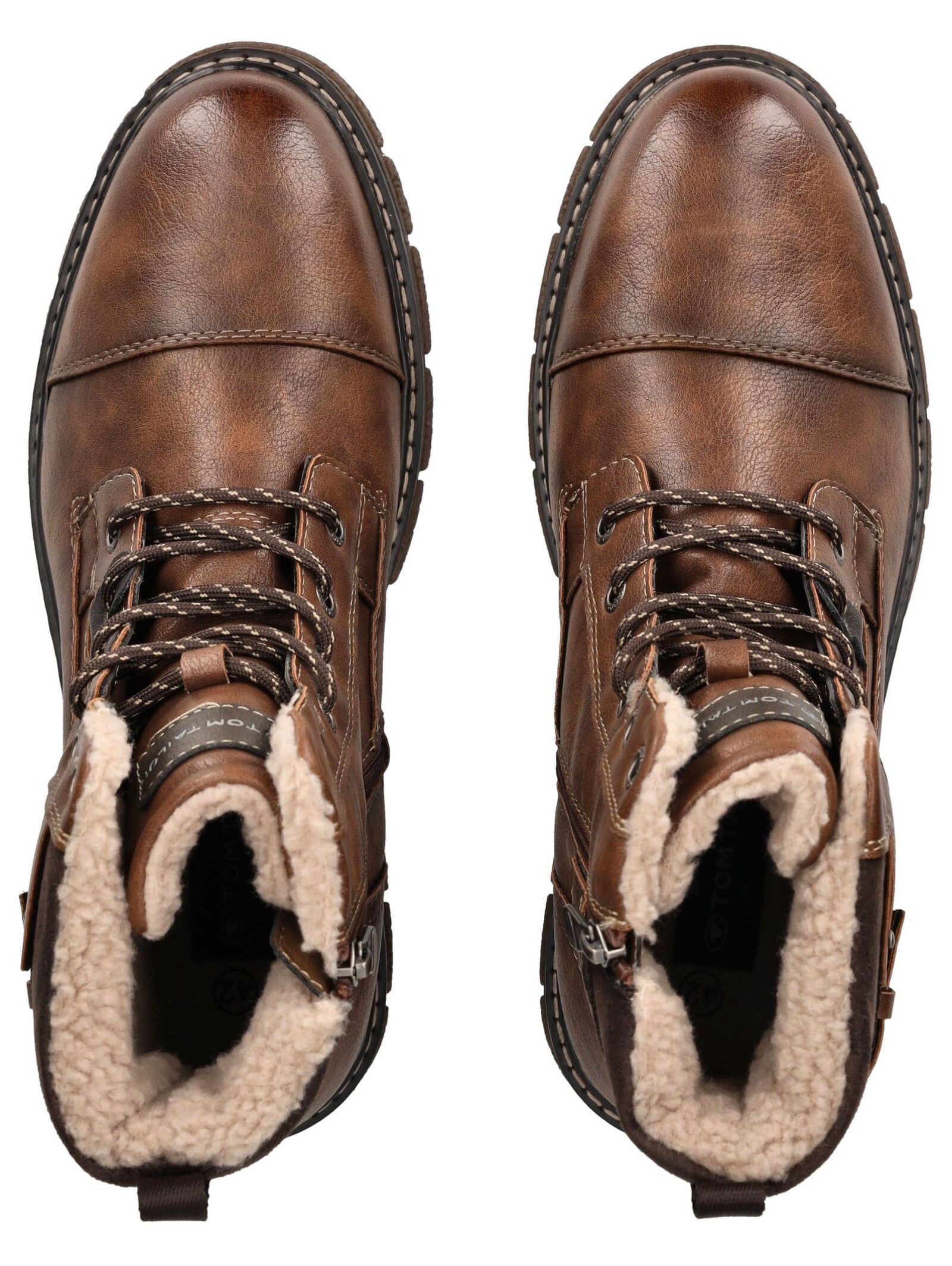 TOM TAILOR Schnürstiefelette »Tom Tailor Stiefelette Lederimitat«