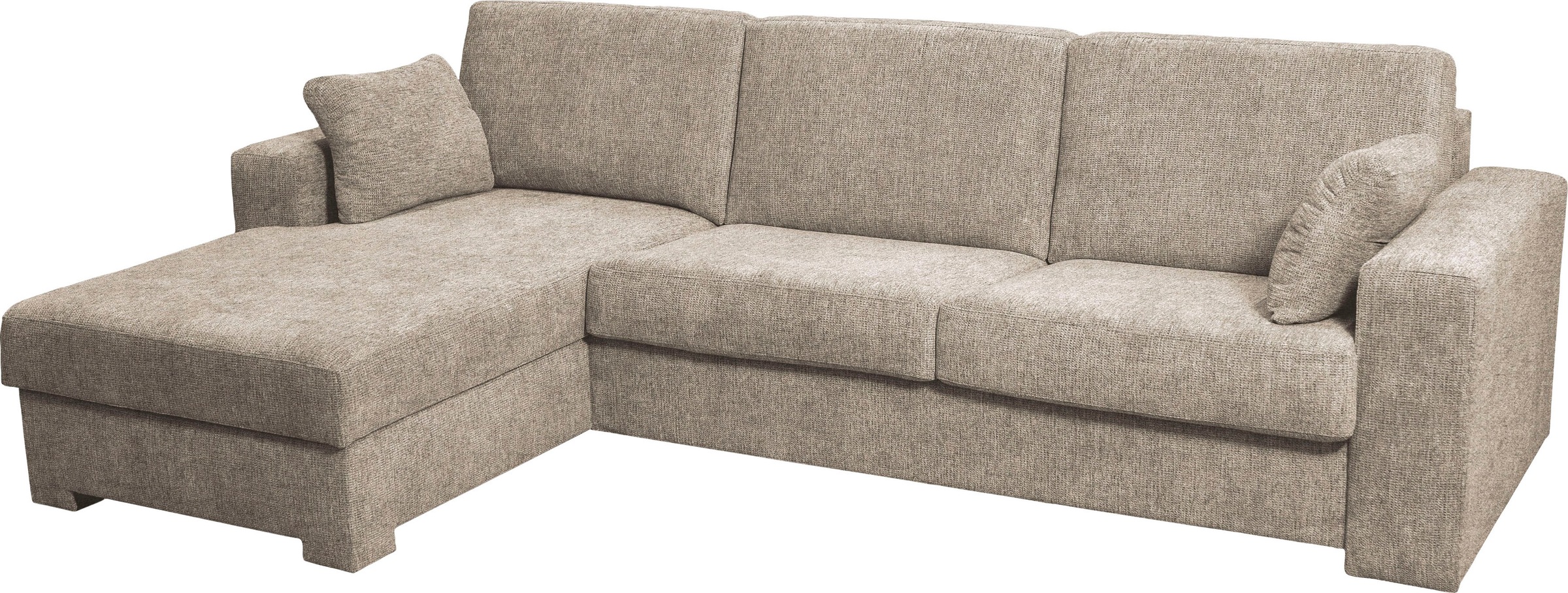 Home affaire Ecksofa Roma "L" Dauerschlaffunktion, mit Unterfederung, Matratzenhöhe 14cm, Liegemaße ca 163x198 cm, L-Form