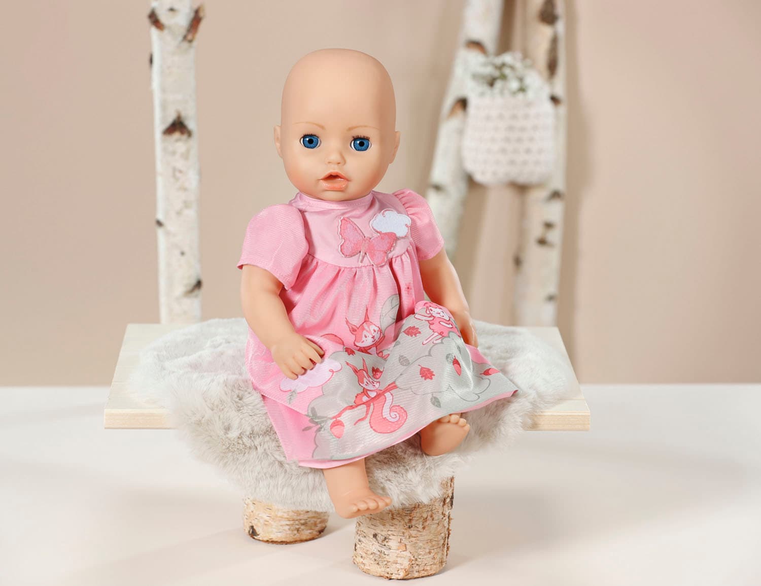 Baby Annabell Puppenkleidung Kleid rosa Eichhornchen 43 cm BAUR