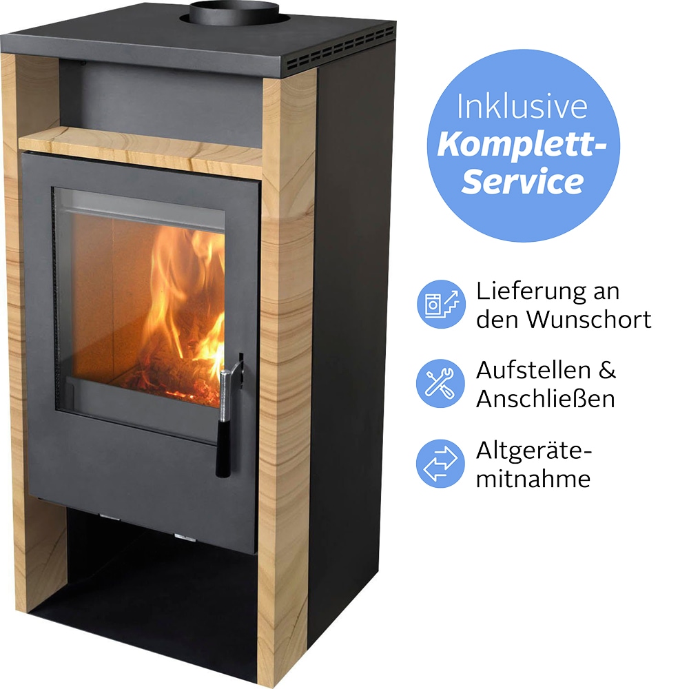 Firefix Kaminofen ""Rhea"", (Alles inklusive Service: Aufstellen, Anschließen, Altgerätemitnahme), Wunschort Lieferung