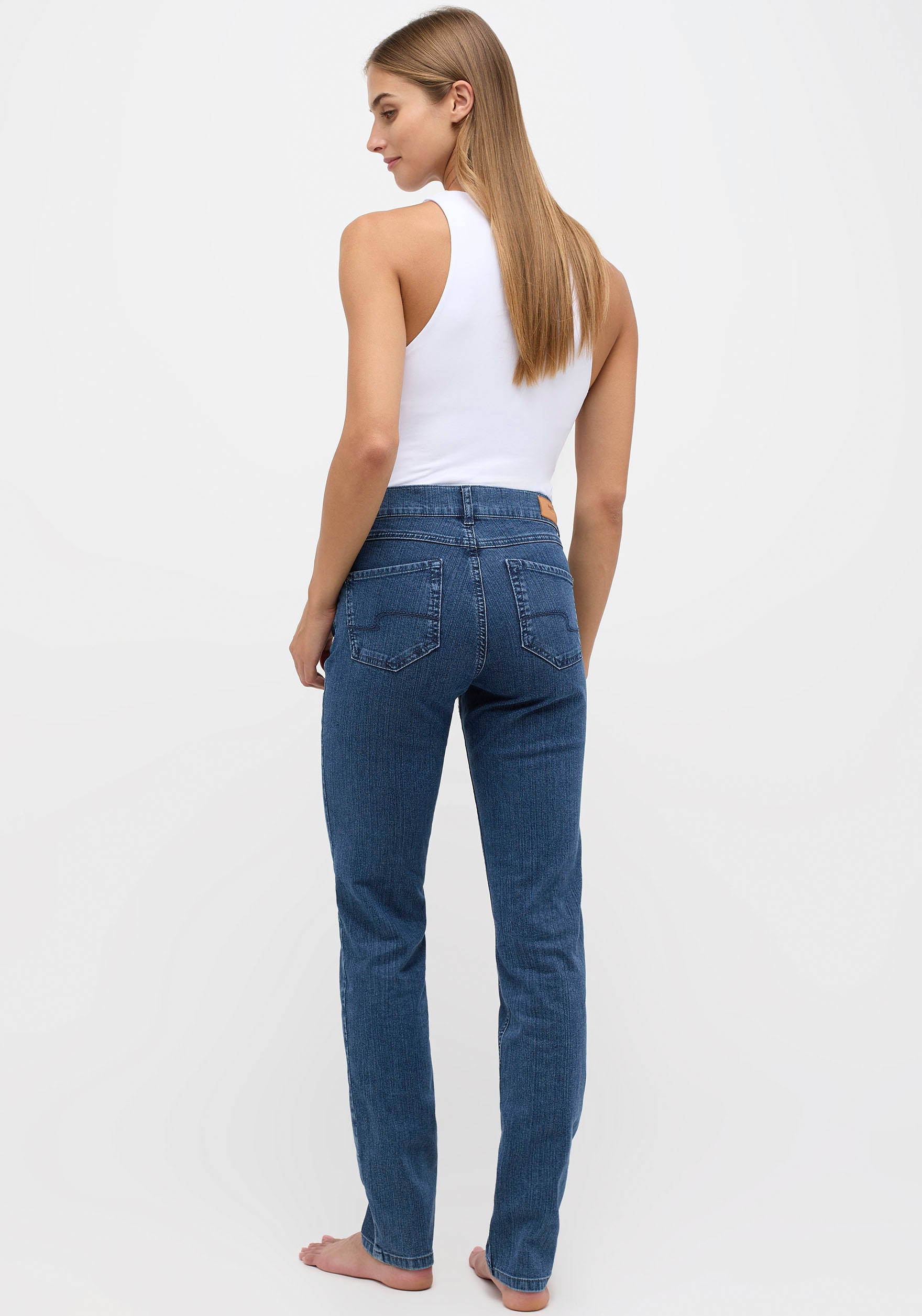 ANGELS 5-Pocket-Jeans »CICI«, aus sportivem Denim