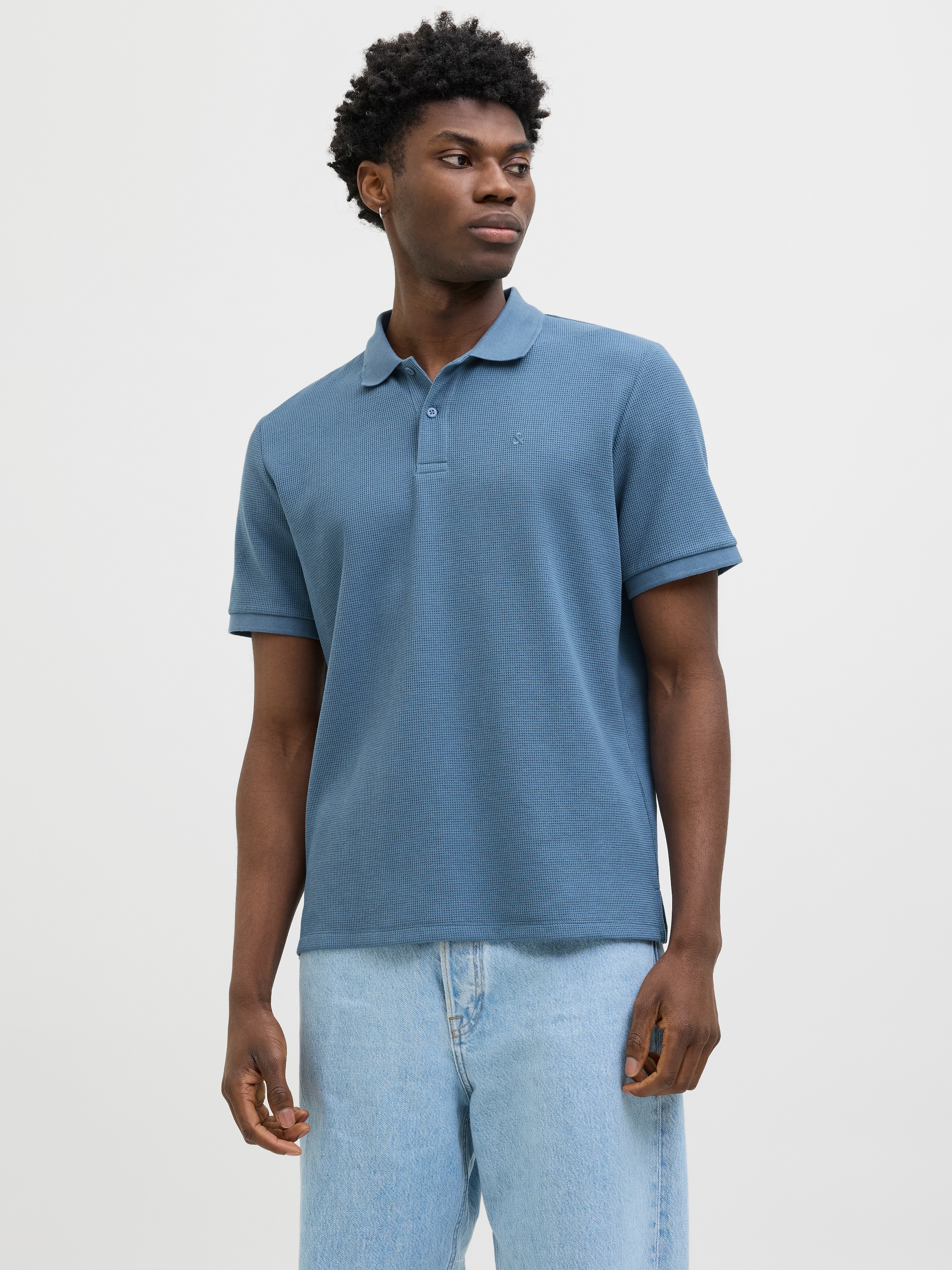 Jack & Jones Poloshirt "JJEAUSTIN POLO SS NOOS" Materialmix, regular fit günstig online kaufen