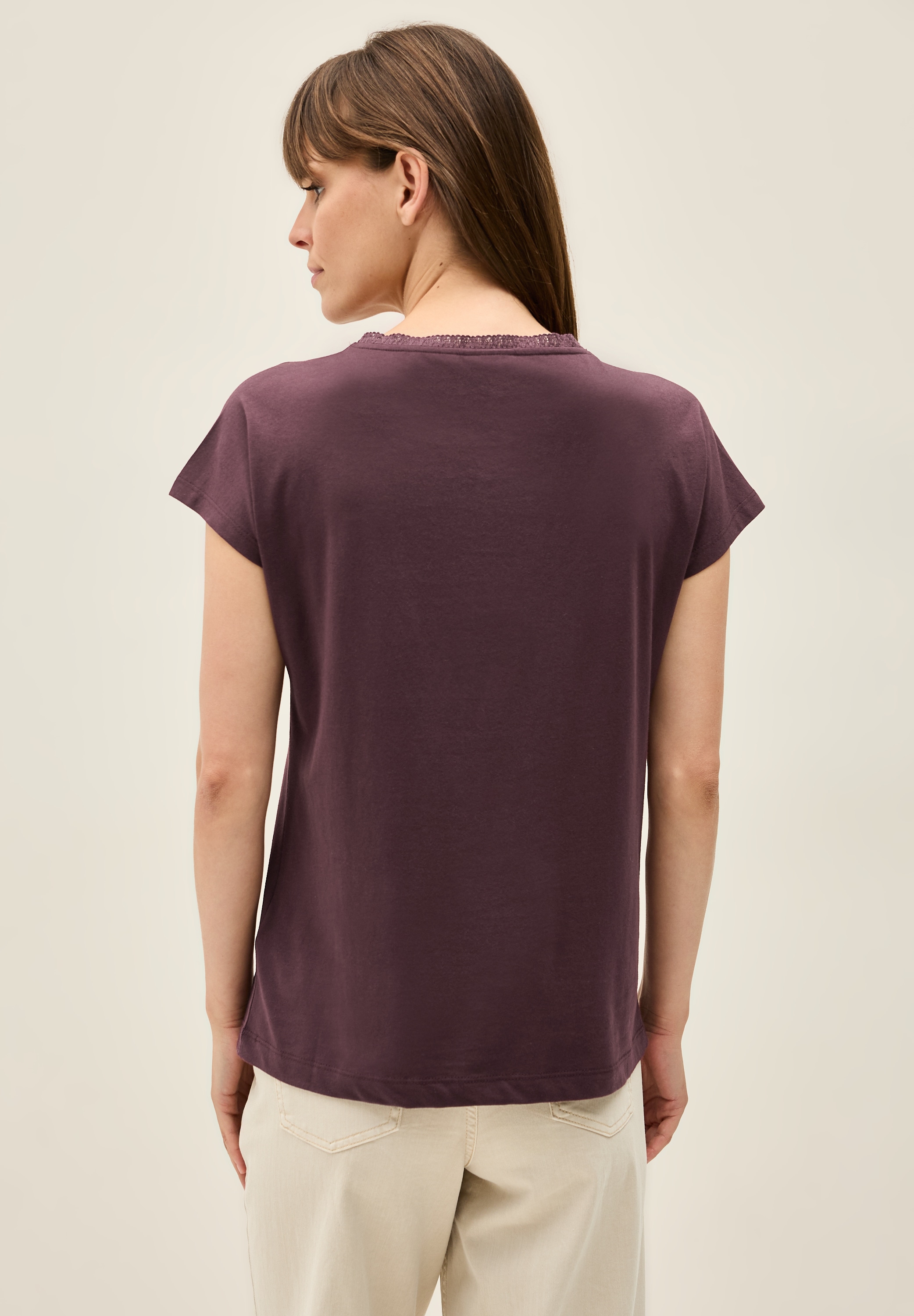 Cecil T-Shirt, in Unifarbe günstig online kaufen