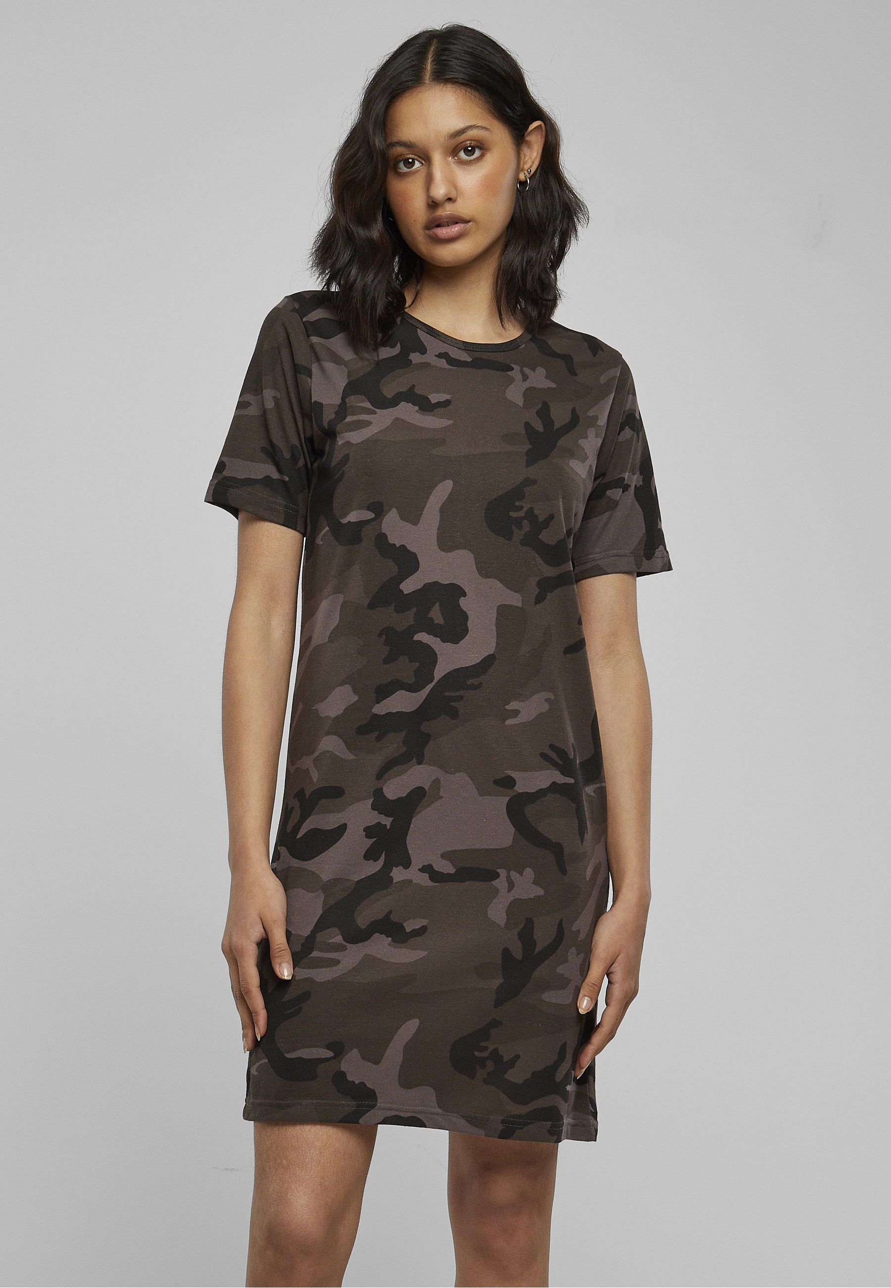 URBAN CLASSICS Shirtkleid »Urban Classics Damen Ladies Camo Tee Dress« 1 Stk. tlg.