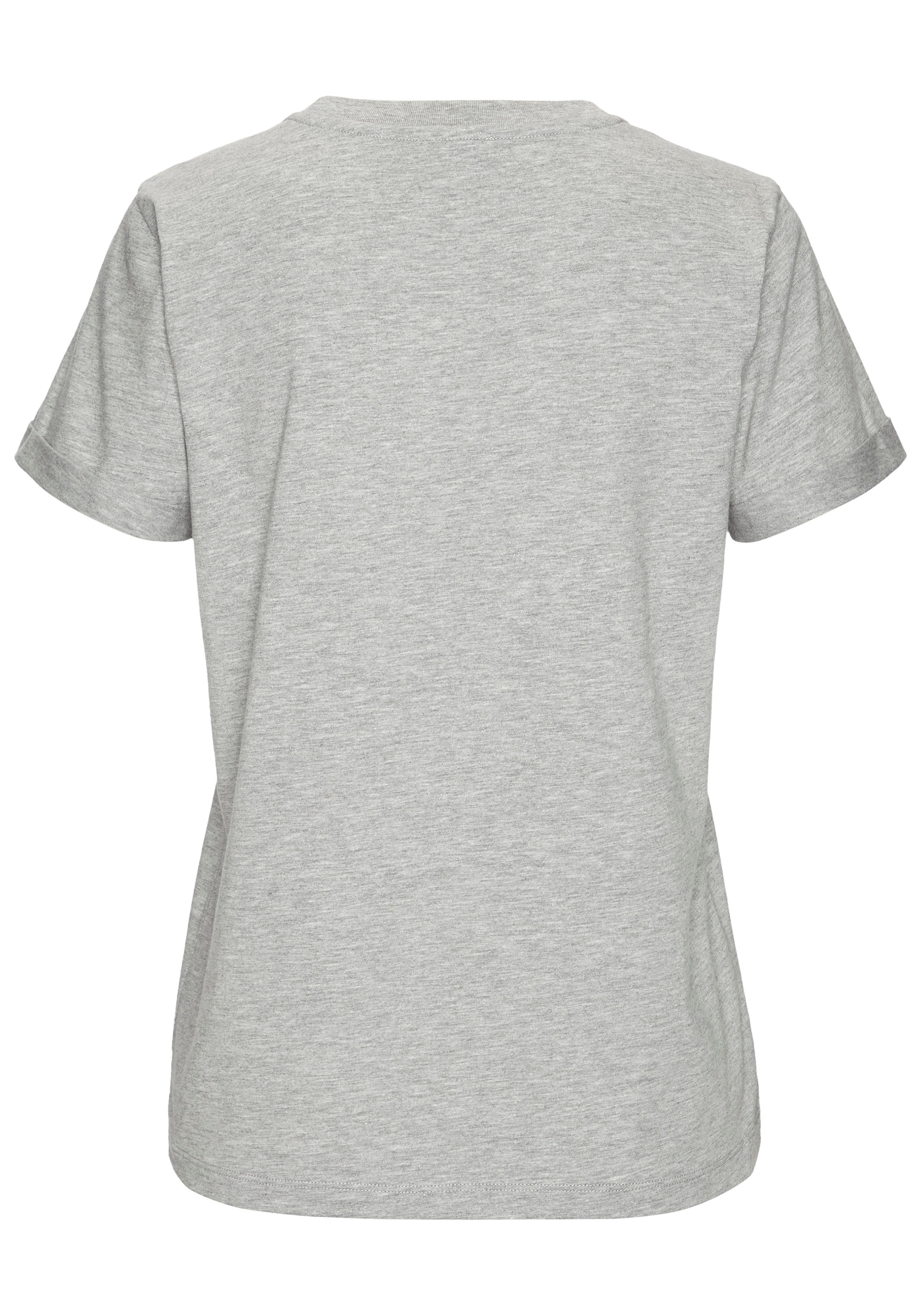 LASCANA T-Shirt mit süßer Herz-Stickerei, Kurzarmshirt aus Baumwolle günstig online kaufen