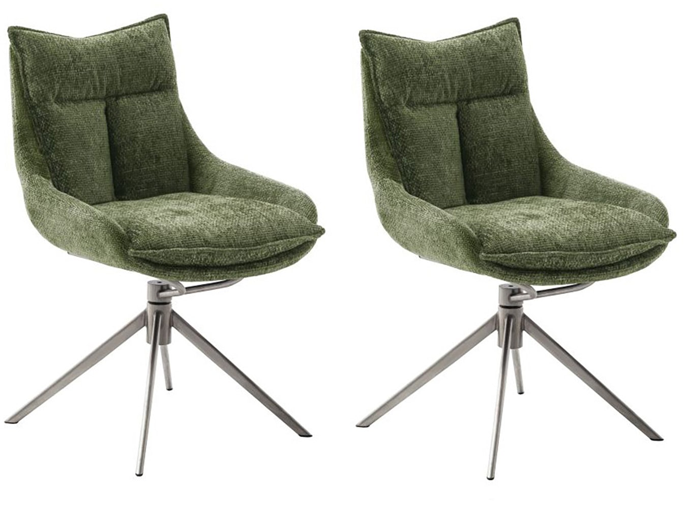 MCA furniture Esszimmerstuhl "PARKER", Strukturstoff, (2er-Set), drehbar 36 günstig online kaufen