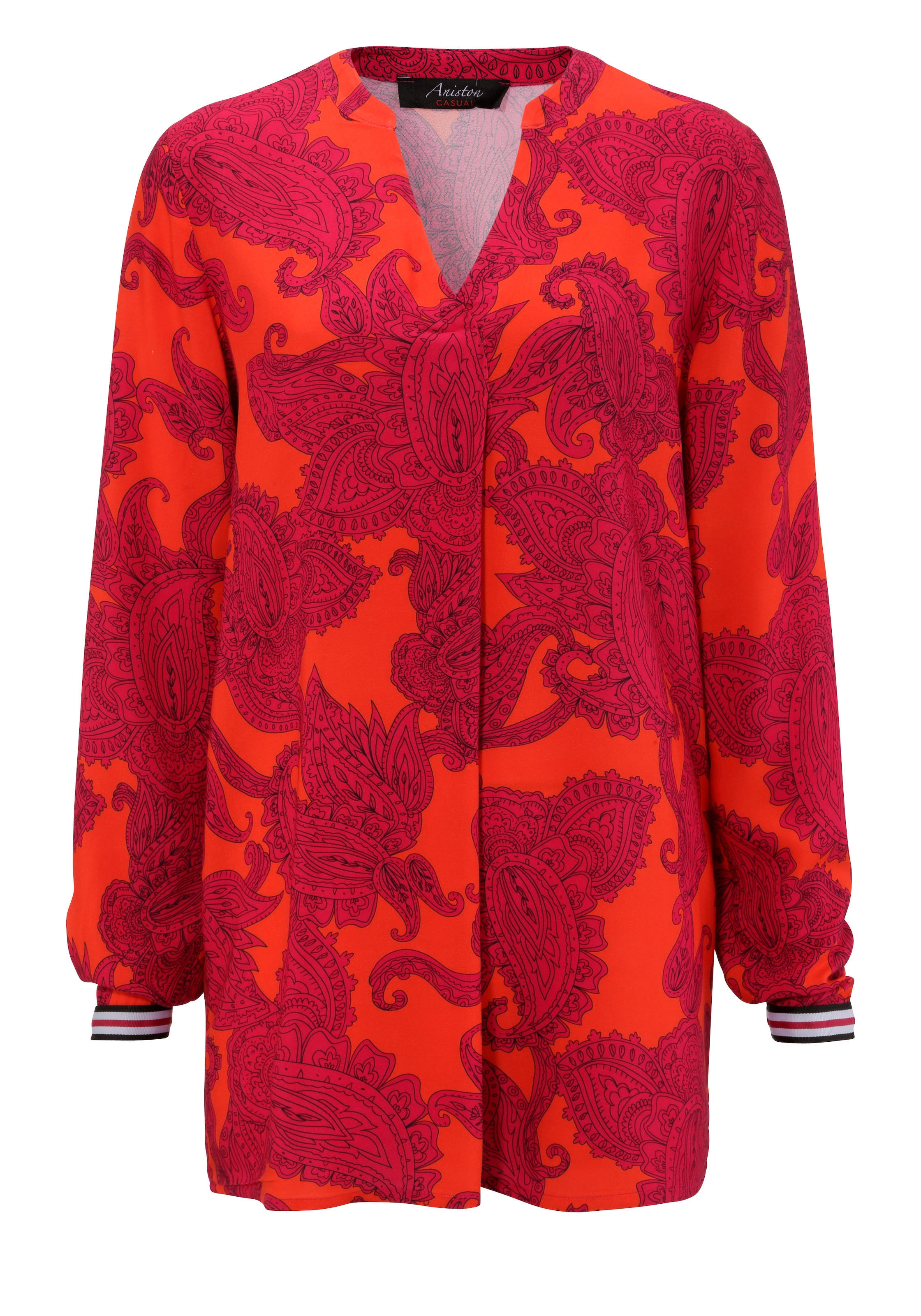 CASUAL BAUR großflächigem bestellen farbenfrohem, Ornament-Druck Schlupfbluse, mit online Aniston |
