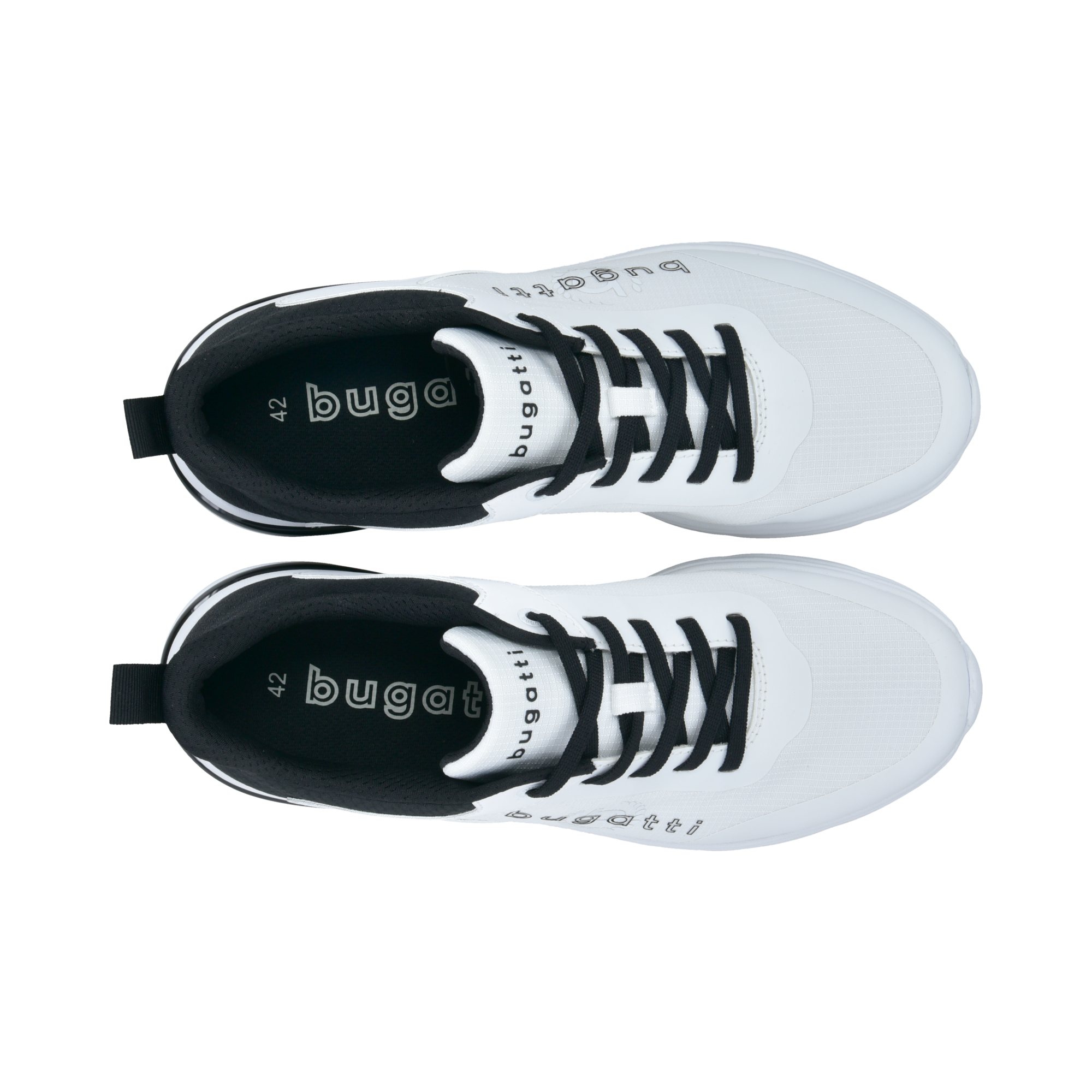 bugatti Sneaker  Schnürschuh, Halbschuh, Freizeitsneaker mit Logoschriftzug
