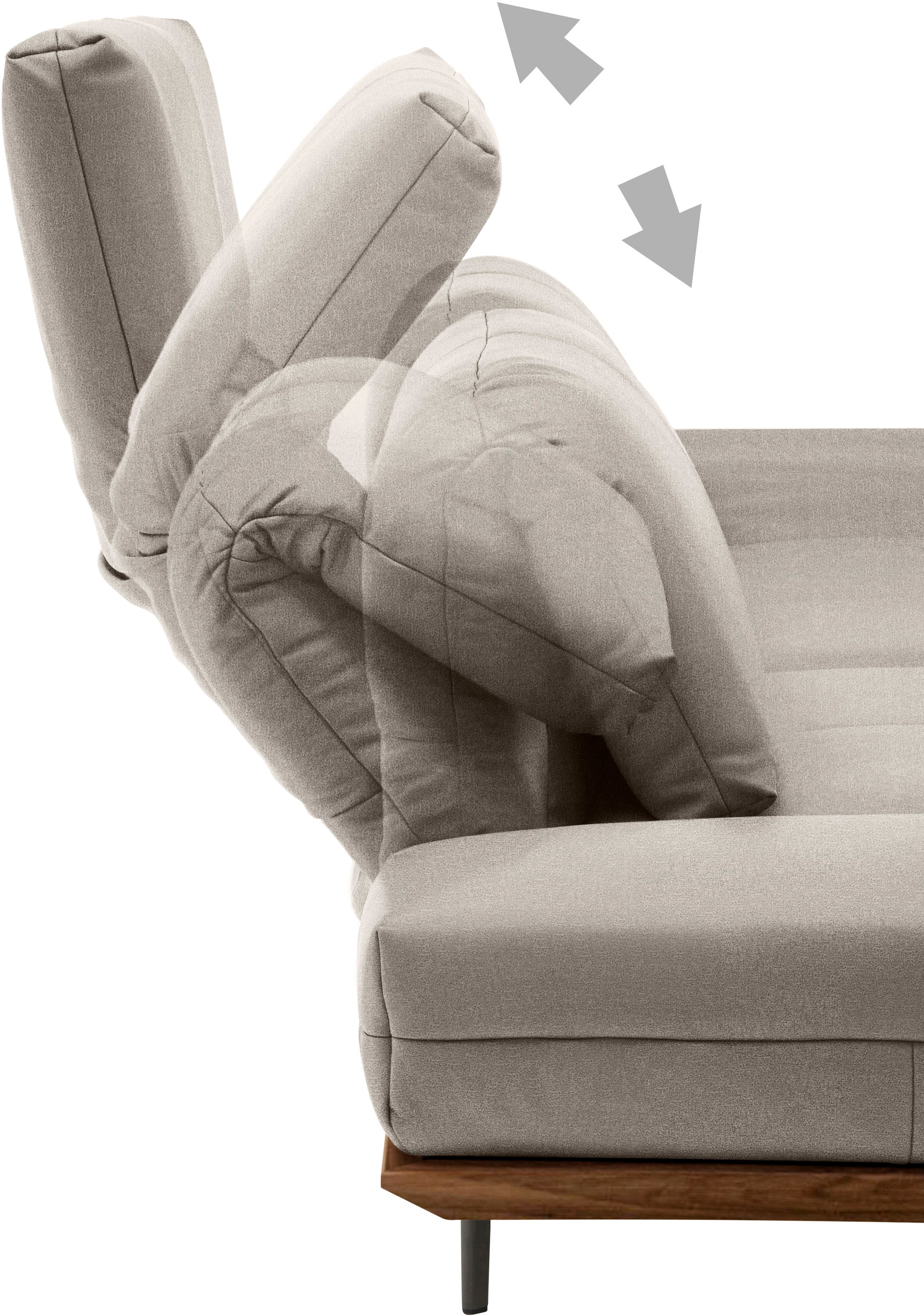 Creation BY ROLF BENZ 4-Sitzer »CR.420, Designsofa, Loungesofa« in 2 Qualitäten, Holzrahmen in Eiche Natur oder Nußbaum, Breite 252 cm