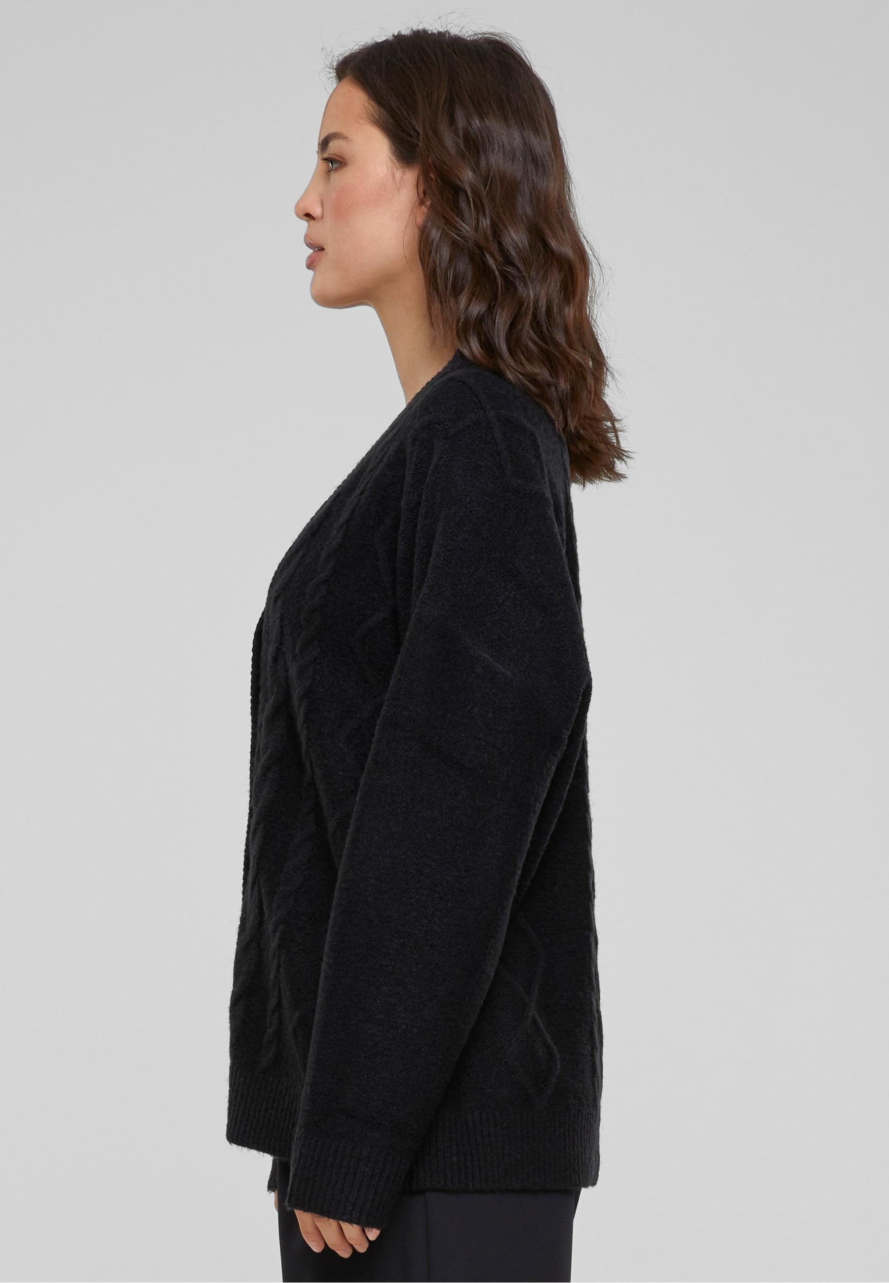 URBAN CLASSICS Strickjacke »Urban Classics Damen Ladies Cabel Knit Cardigan«