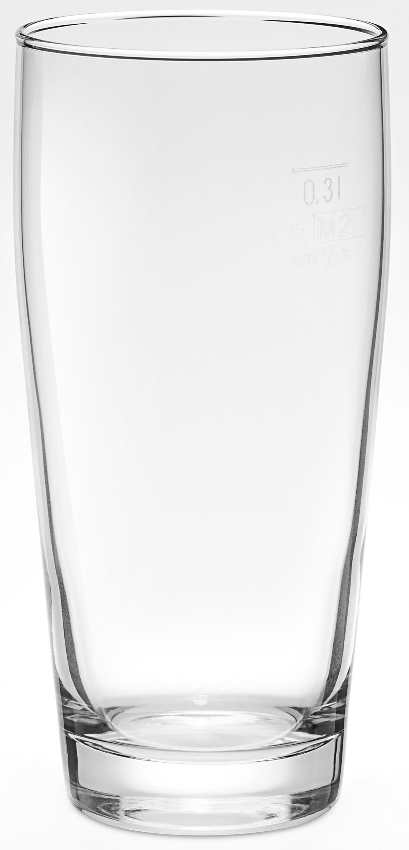 van Well Bierglas "Willybecher" 0,3 L, geeicht, spülmaschinenfest, Gastronomiequalität, 12-tlg.