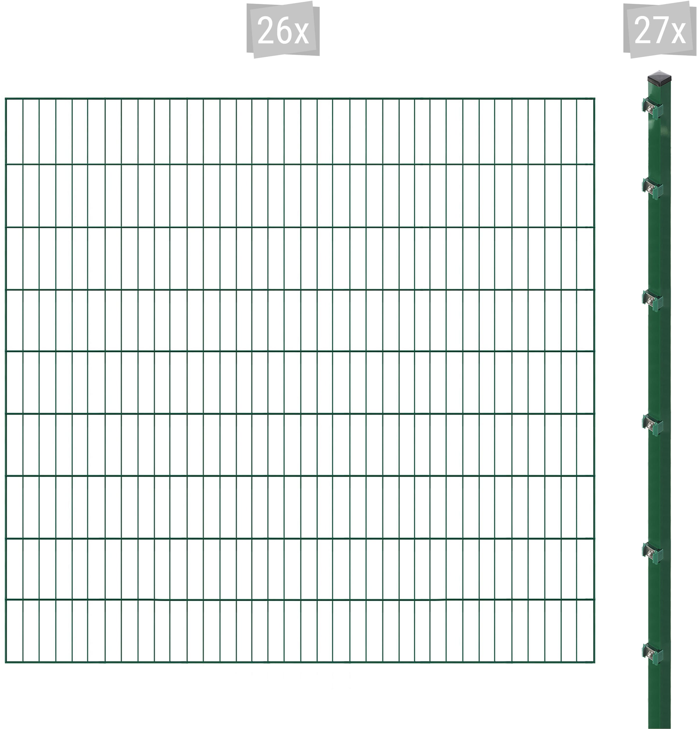 Arvotec Einstabmattenzaun "ESSENTIAL 180 zum Aufschrauben", Zaunhöhe 180 cm, Zaunlänge 2 - 60 m