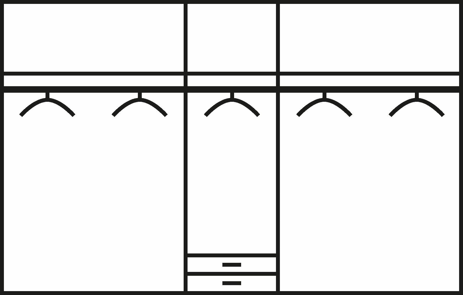 rauch Kleiderschrank "Schrank Drehtürenschrank Garderobe Ankleide Schlafzimmer ESSENSA" Breiten: 136/181/226/271 cm, Höhen 210/229 cm, voll aufgelegte Spiegeltüren, 2 große Schubladen MADE IN GERMANY