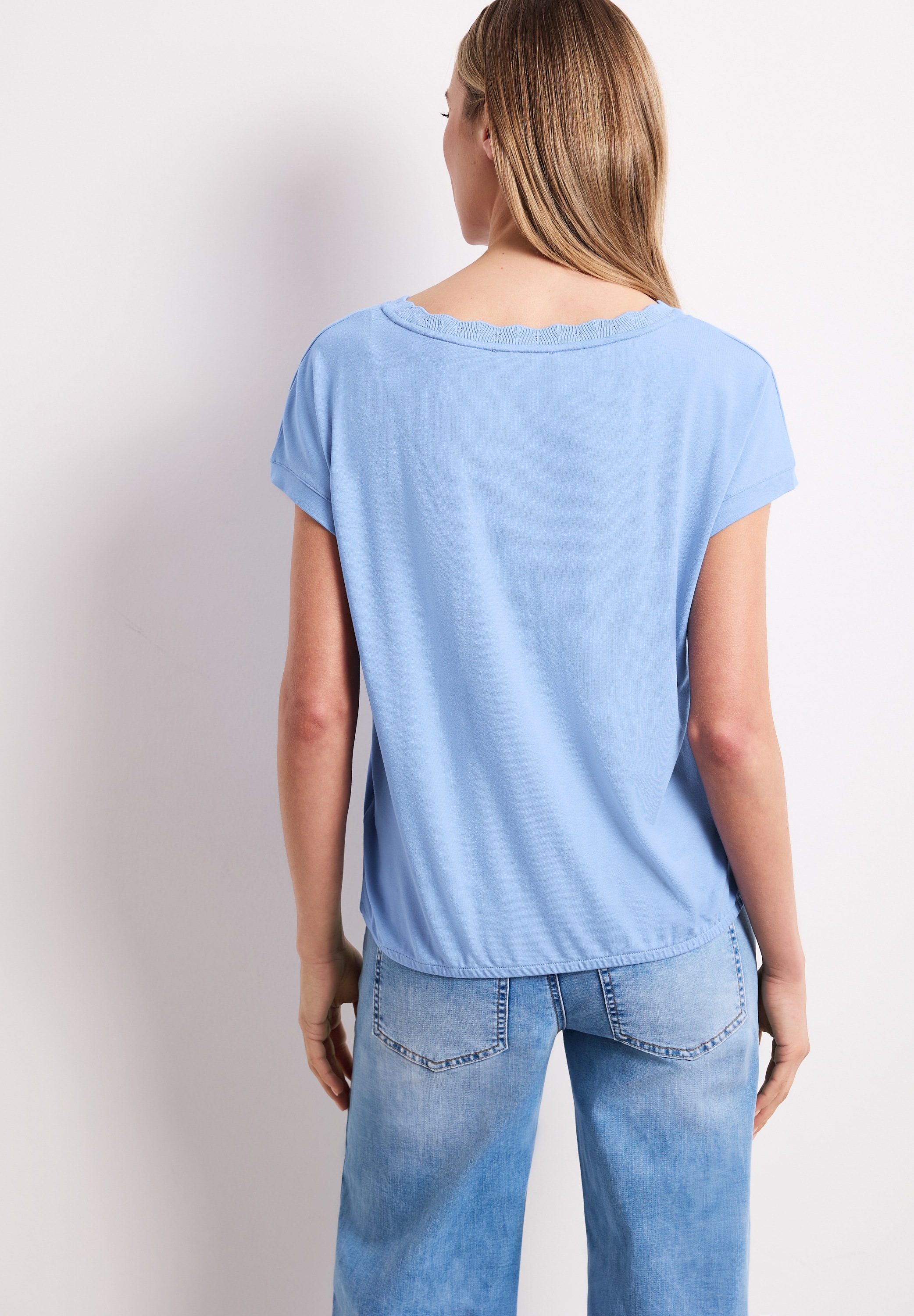 STREET ONE T-Shirt mit U-Boot-Ausschnitt günstig online kaufen