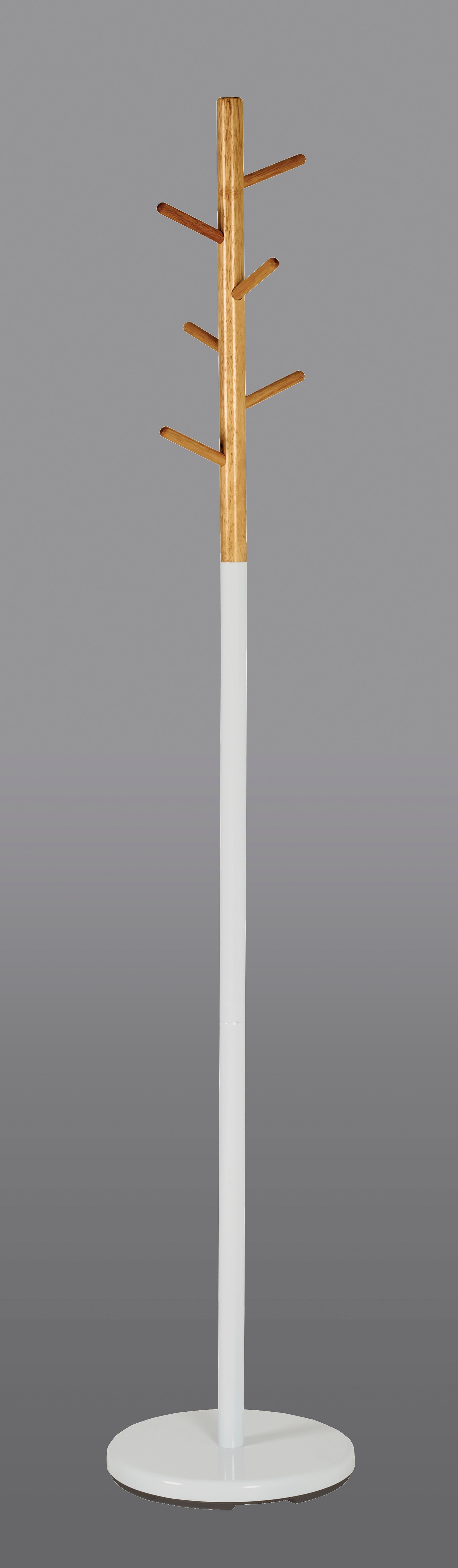 HAKU Garderobenständer "Kleiderständer, Standgarderobe" rund - aus Massivholz Braun - Ø/H 30/173 cm