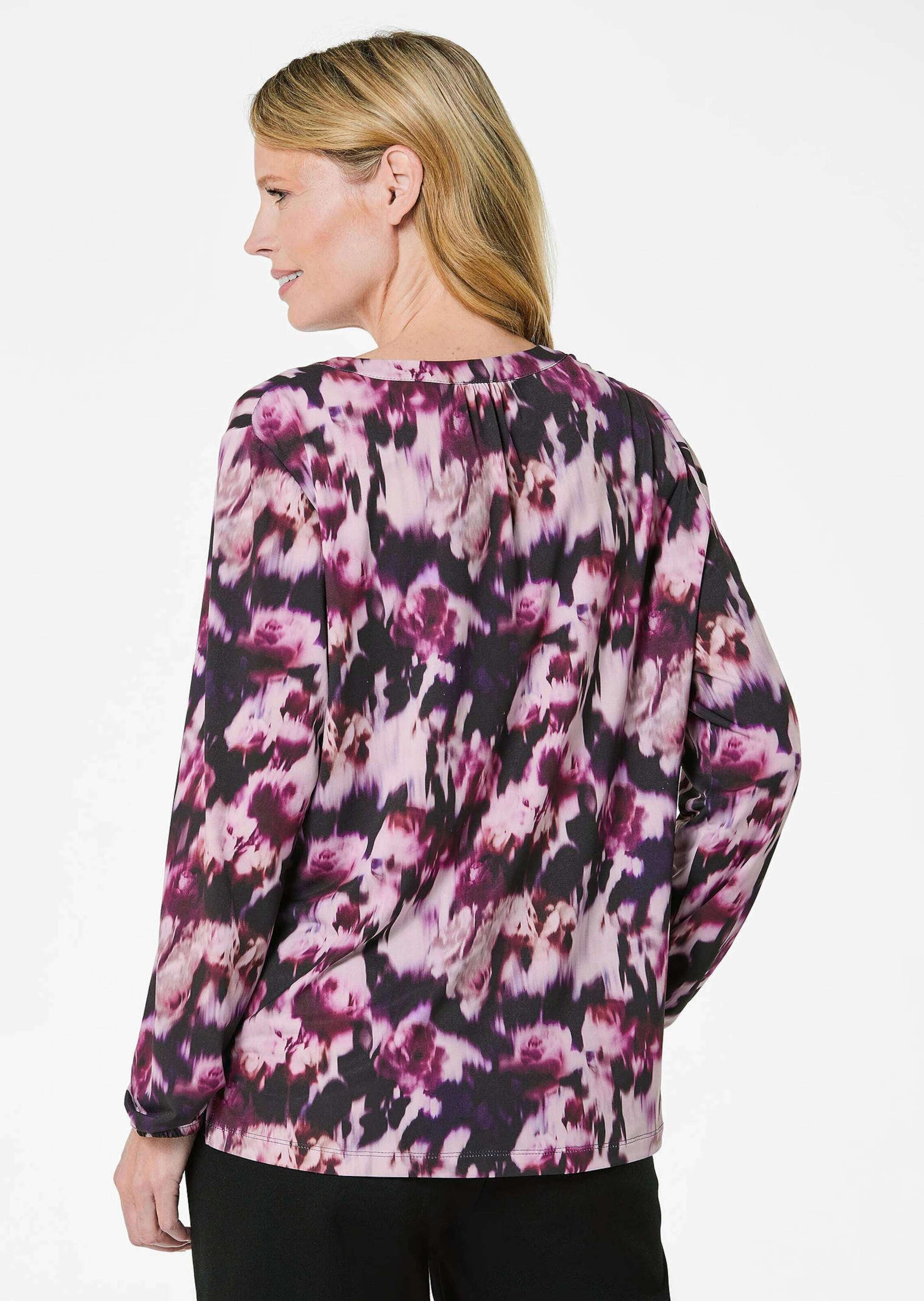 GOLDNER Kurzarmbluse »Jerseybluse Blusenshirt in femininer Form«