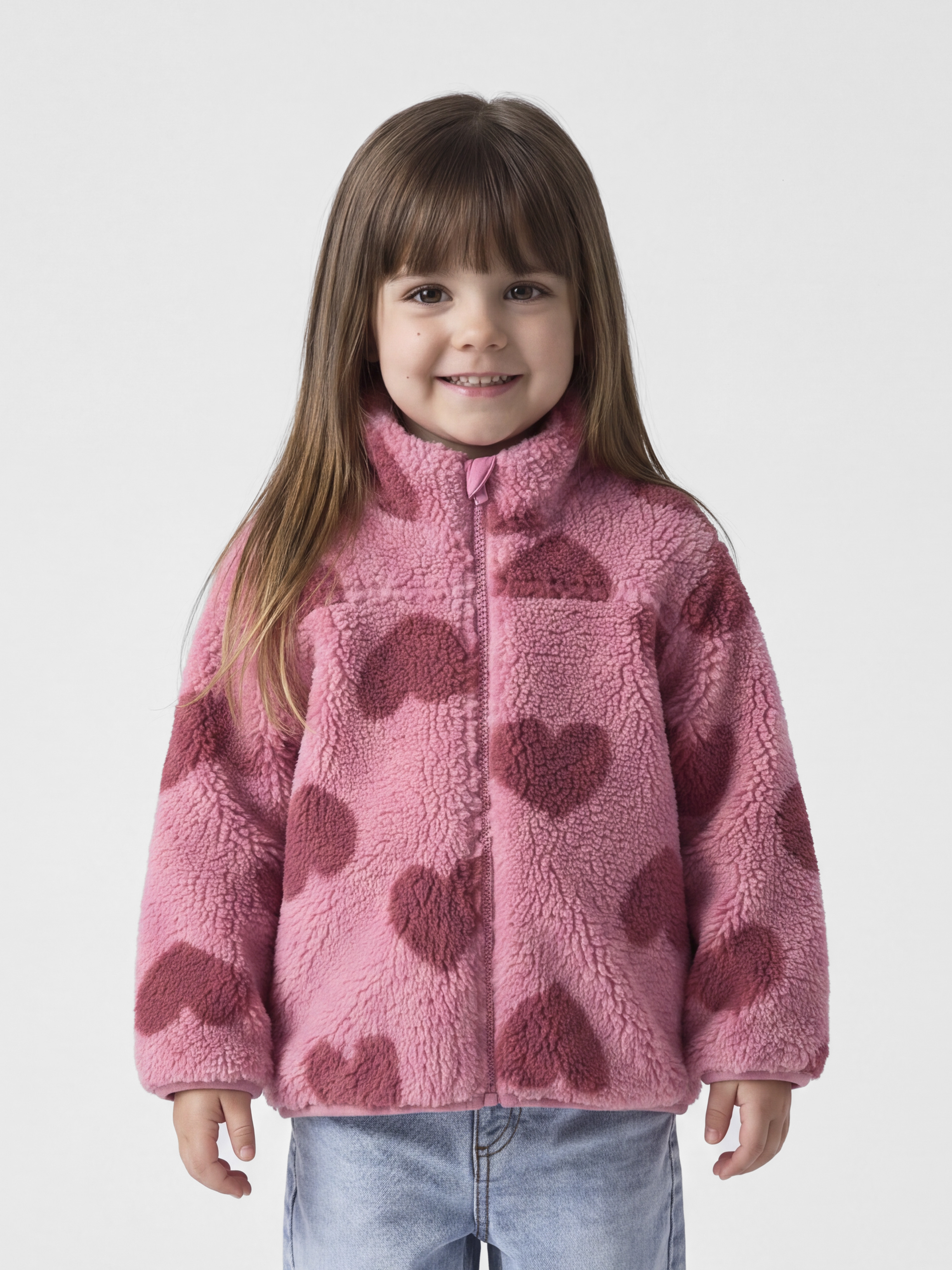 Name It Plüschjacke "NMFMONICA TEDDY JACKET AOP NOOS" Kunstfaser