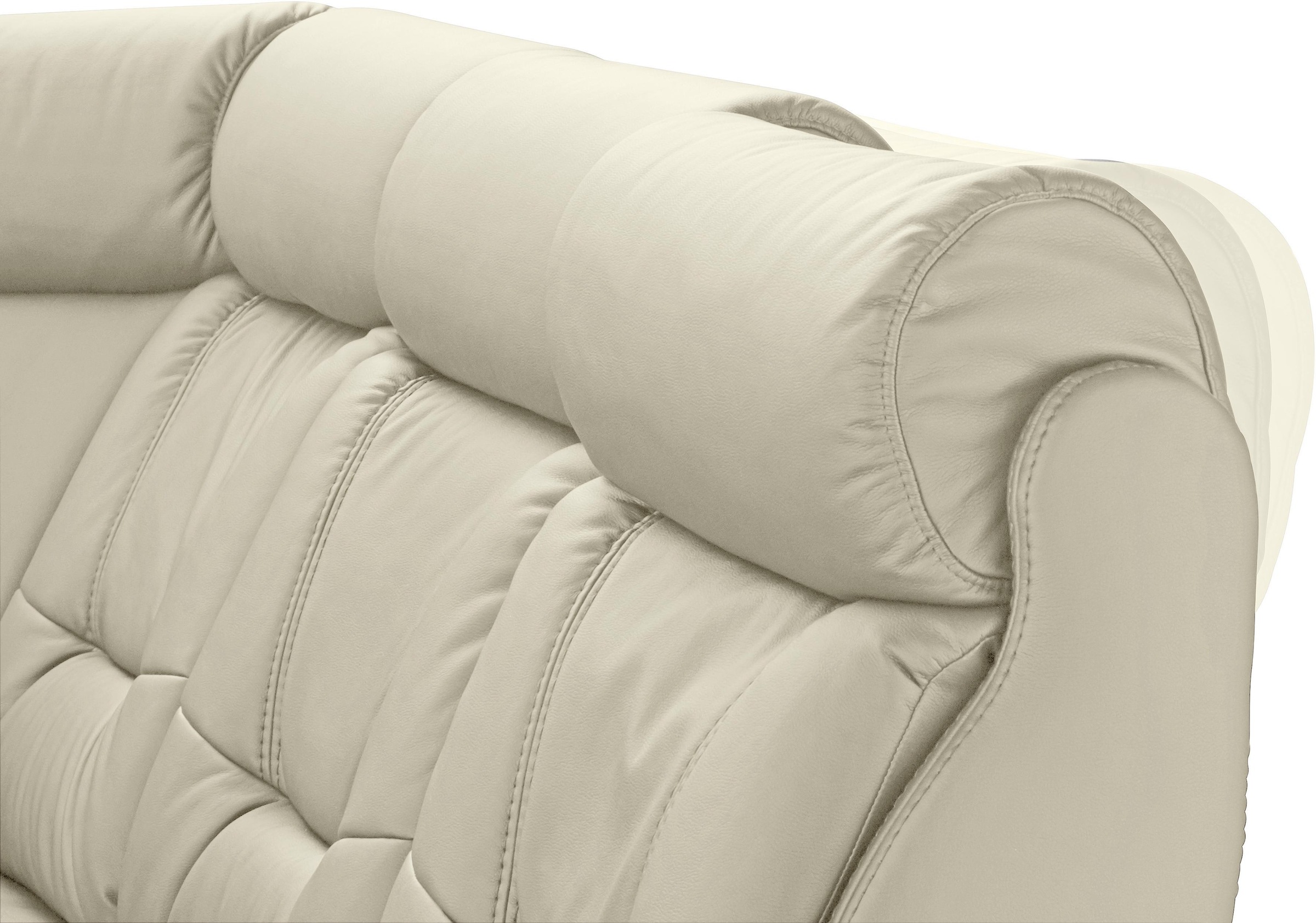 Places of Style Ecksofa »Sardinien L-Form«, mit Kopfteilverstellung, wahlweise mit Bettfunktion