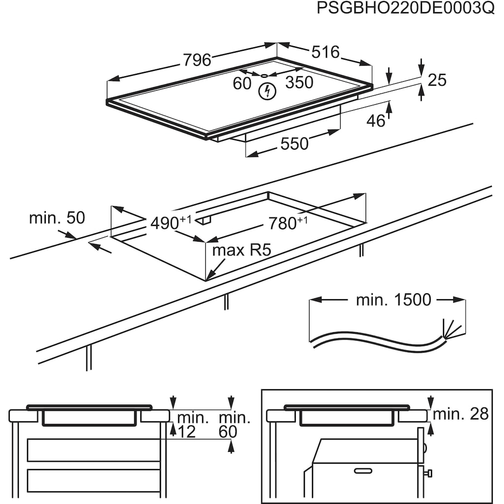 AEG Flex-Induktions-Kochfeld »IKE86683XB«, IKE86683XB