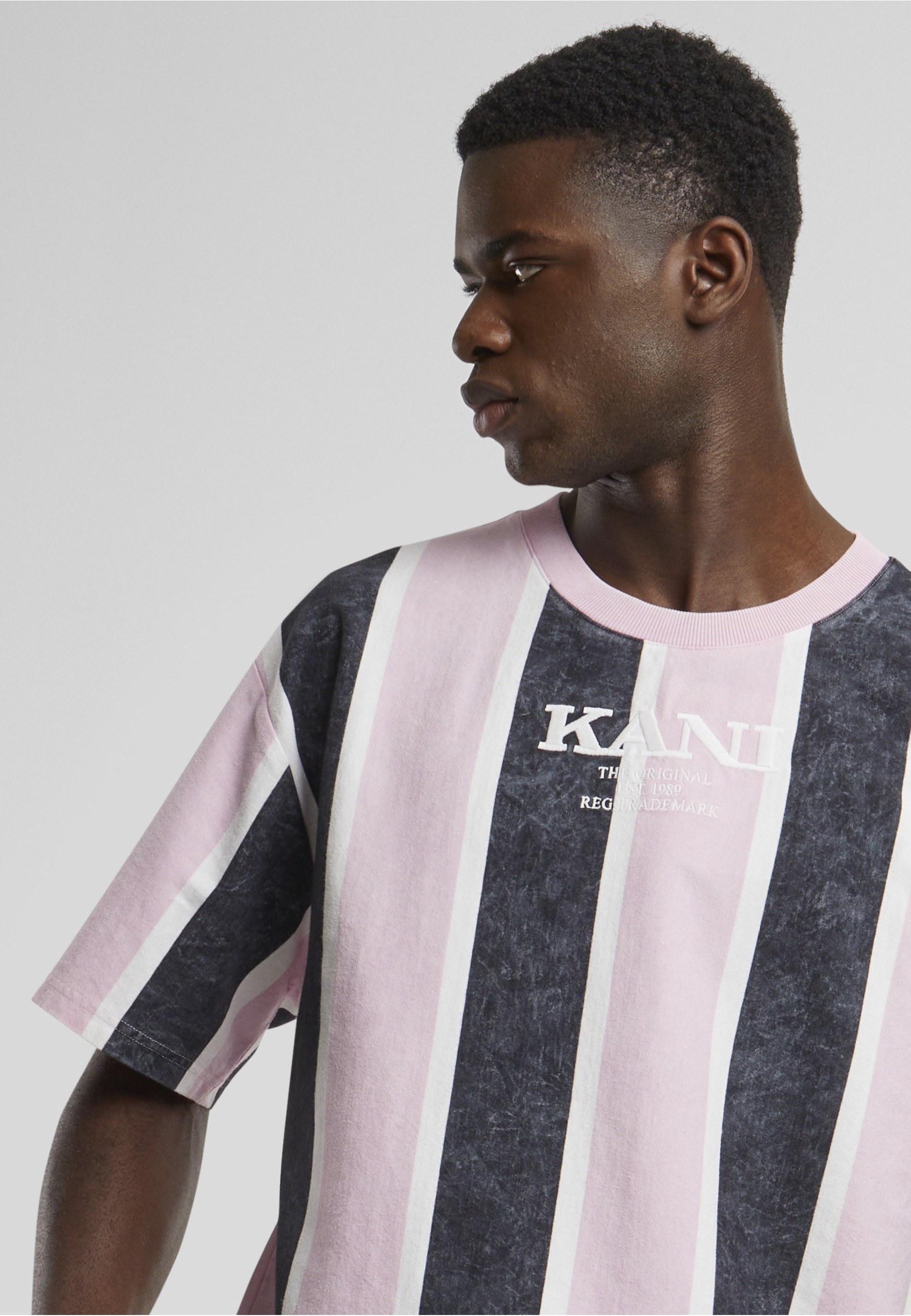 Karl Kani T-Shirt »Karl Kani Herren KM242-005-2 Karl Kani Retro Washed Stripe Tee« 1 Stk.