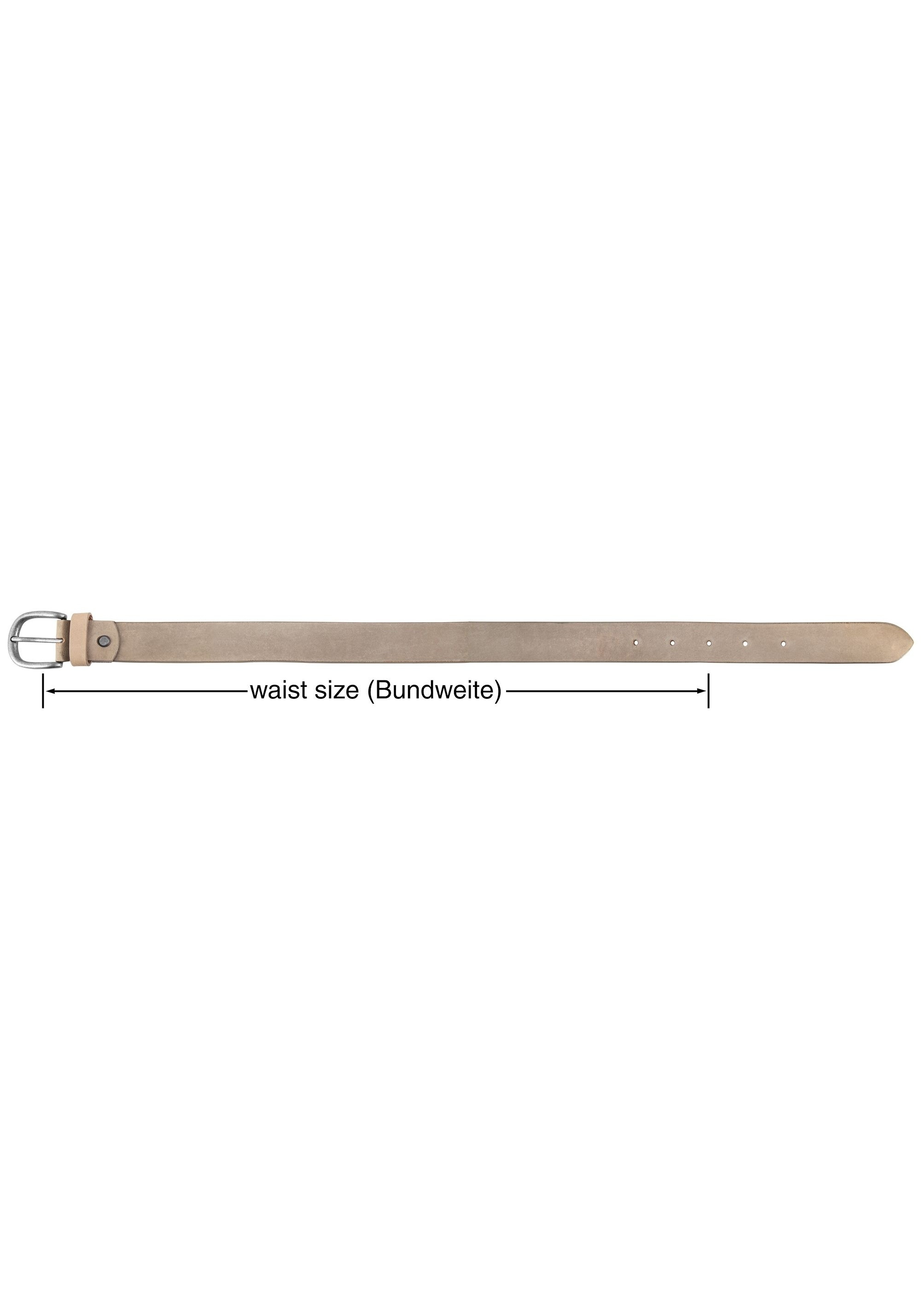 Leonardo Verrelli Ledergürtel »75 cm - 135 cm (Bundweite)in Grau aus 100% Echtleder, kürzbar,«