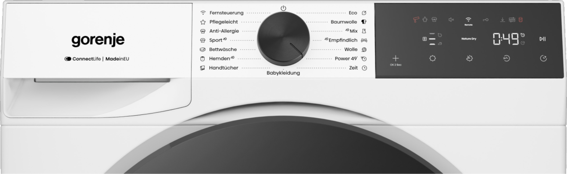 GORENJE Wärmepumpentrockner »D5G49D« G400 NatureDry Schonung, FastDry  49, Knitterschutz