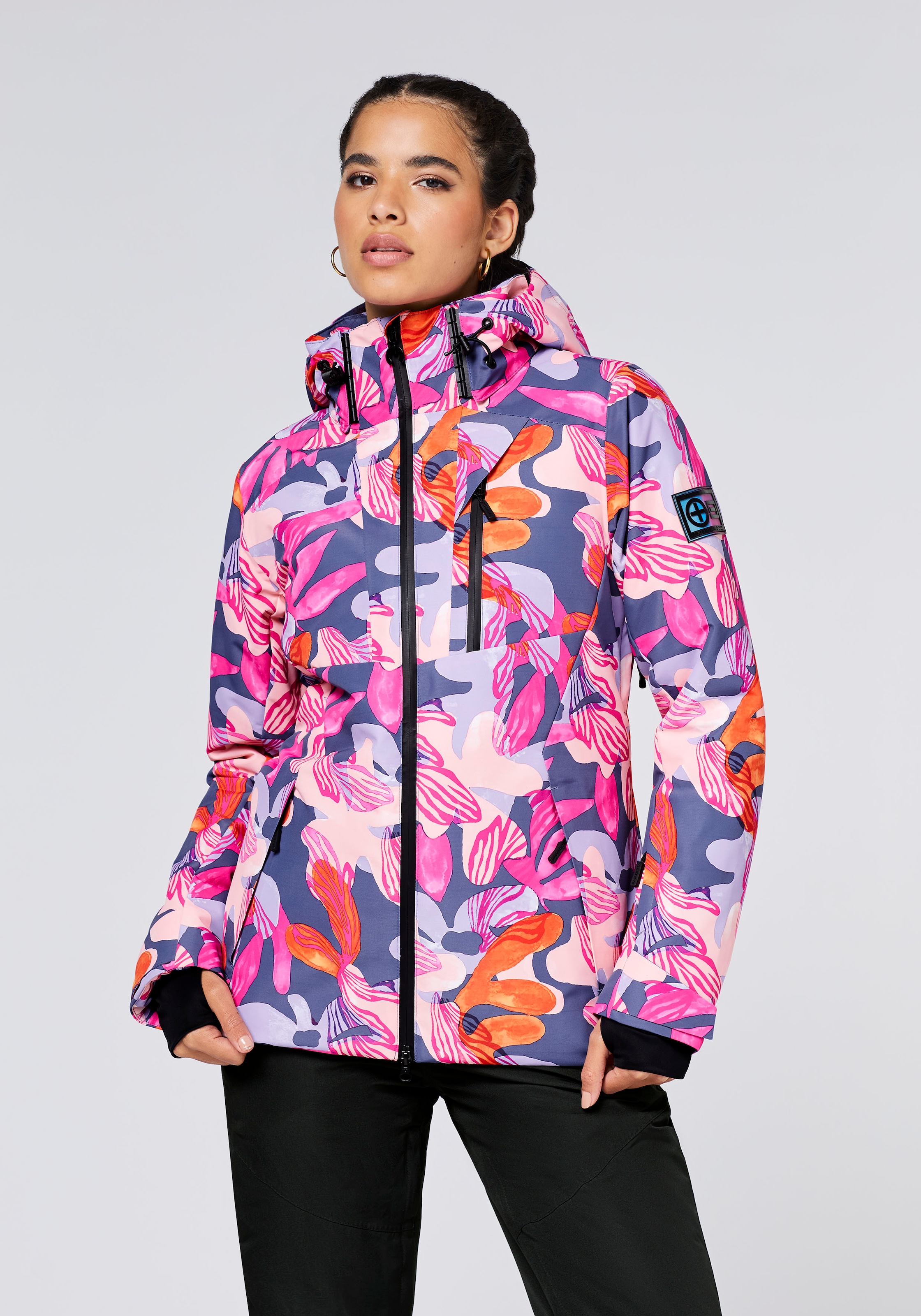 Chiemsee Skijacke "PURPLE/PINK AOP" günstig online kaufen